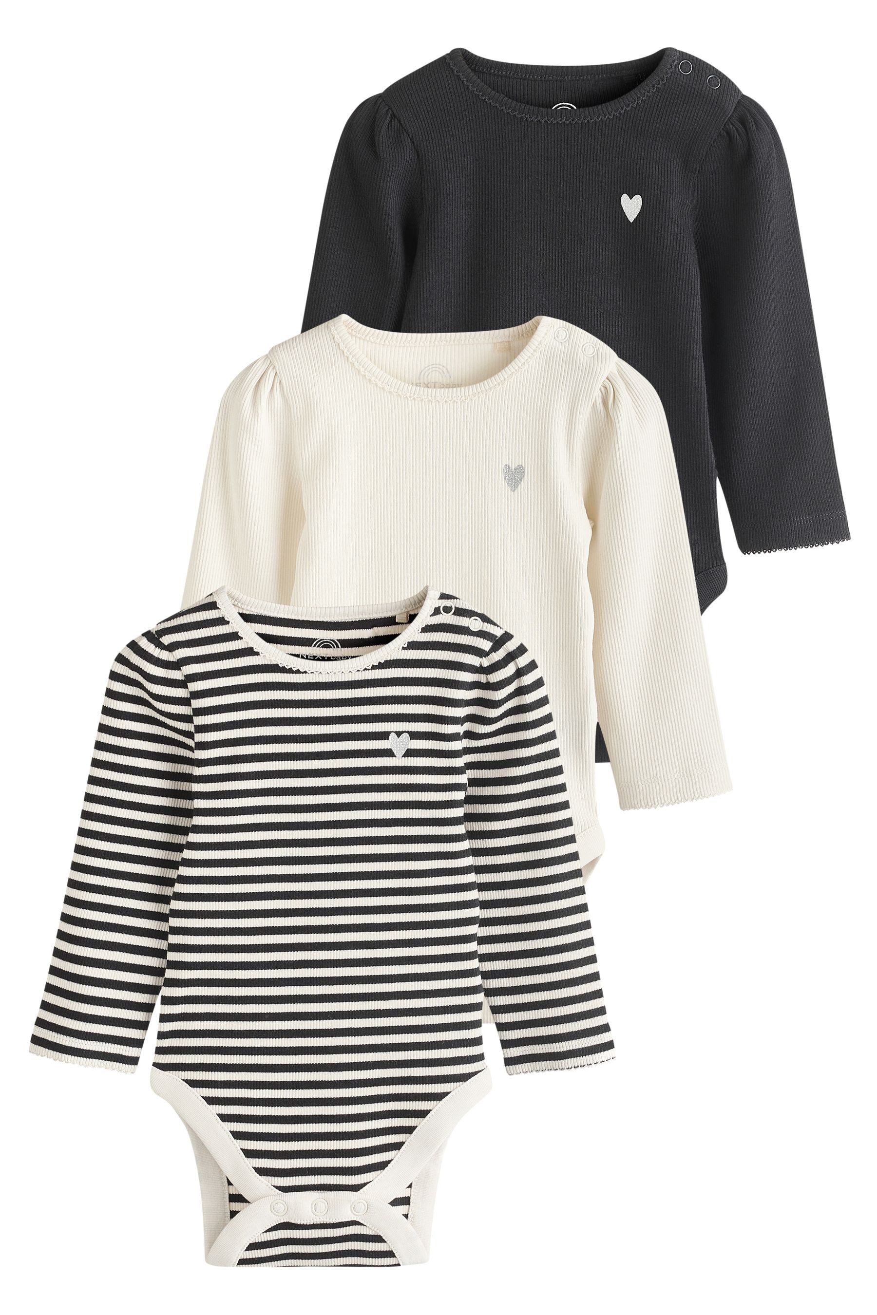Next Langarmbody Babybodys im 3er-Pack (3-tlg)