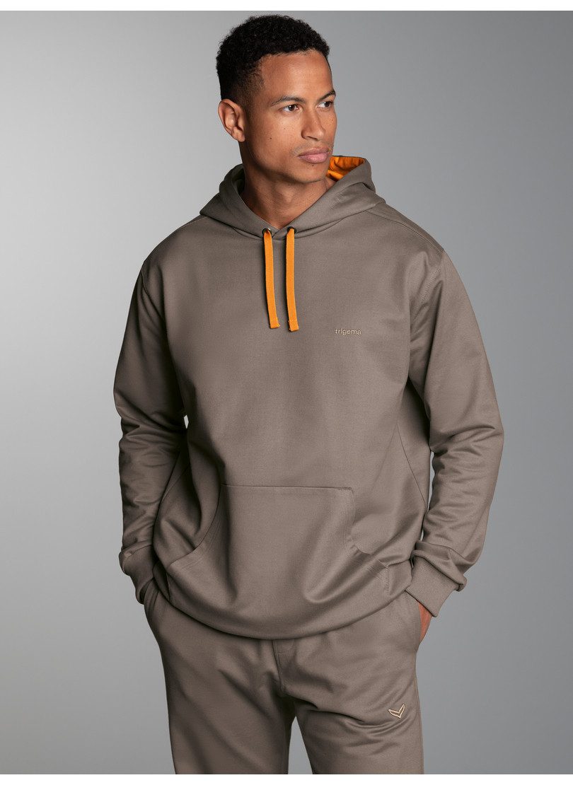 Trigema Kapuzensweatshirt TRIGEMA Hoodie mit praktischer Kängurutasche