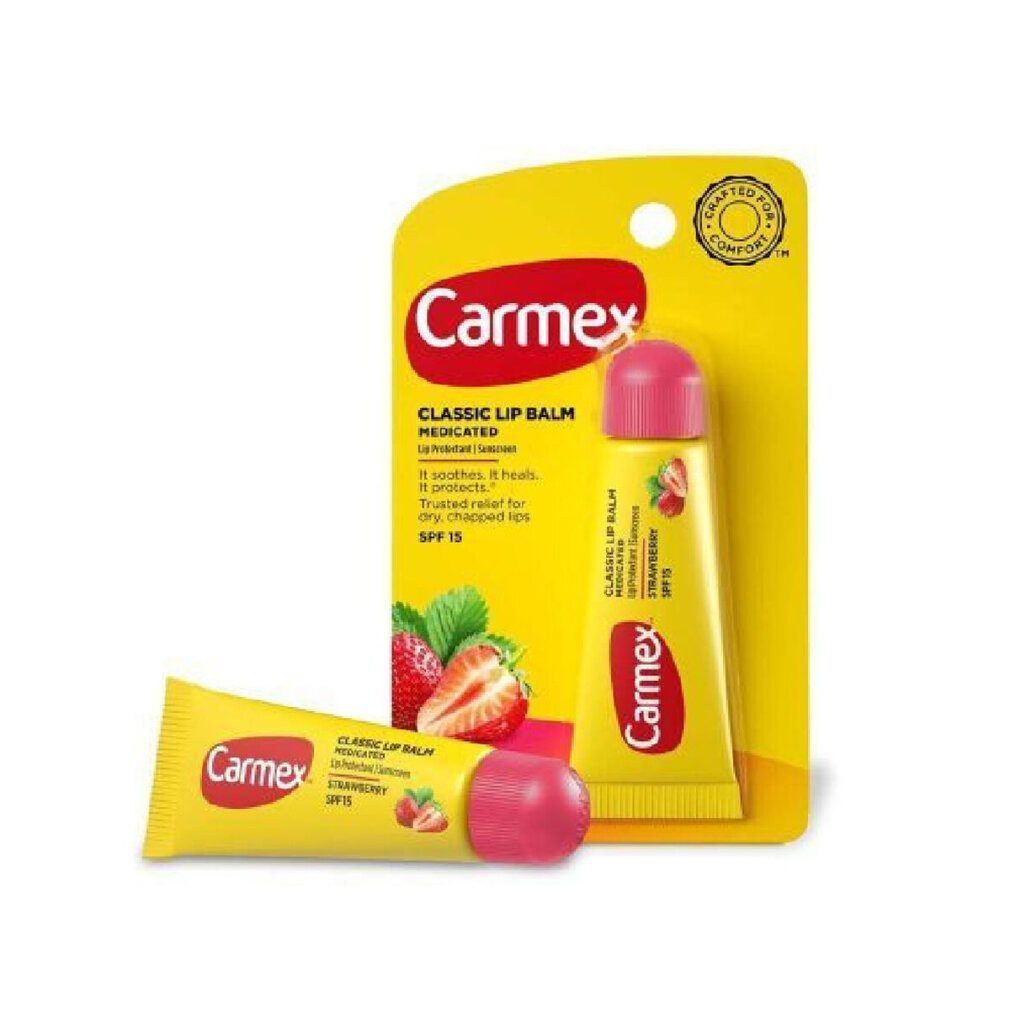 Carmex Lippenpflegemittel STRAWBERRY bálsamo labial SPF15