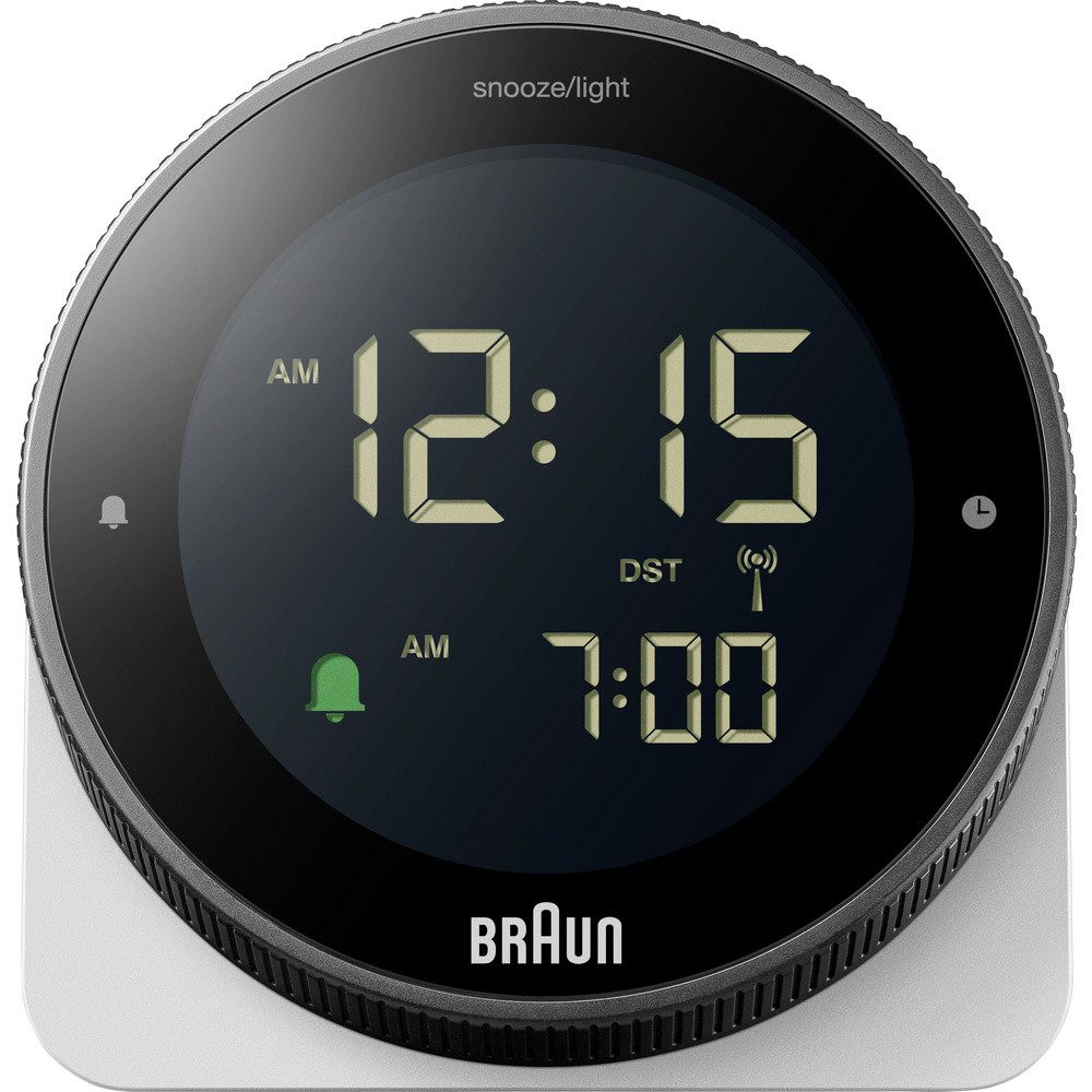 Braun Wecker Braun BC24W-DCF Funk Wecker Schwarz, Weiß