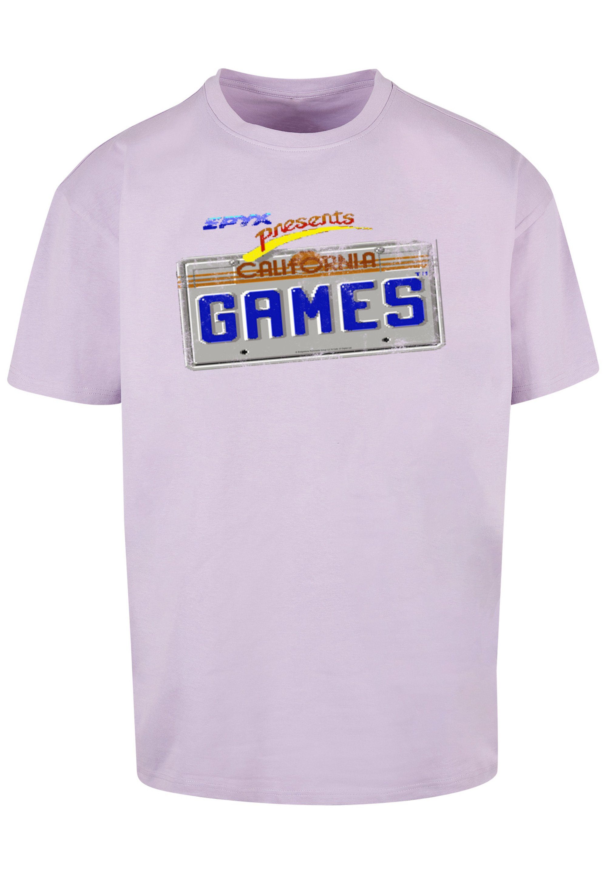 lilac F4NT4STIC California Print T-Shirt Games Plate