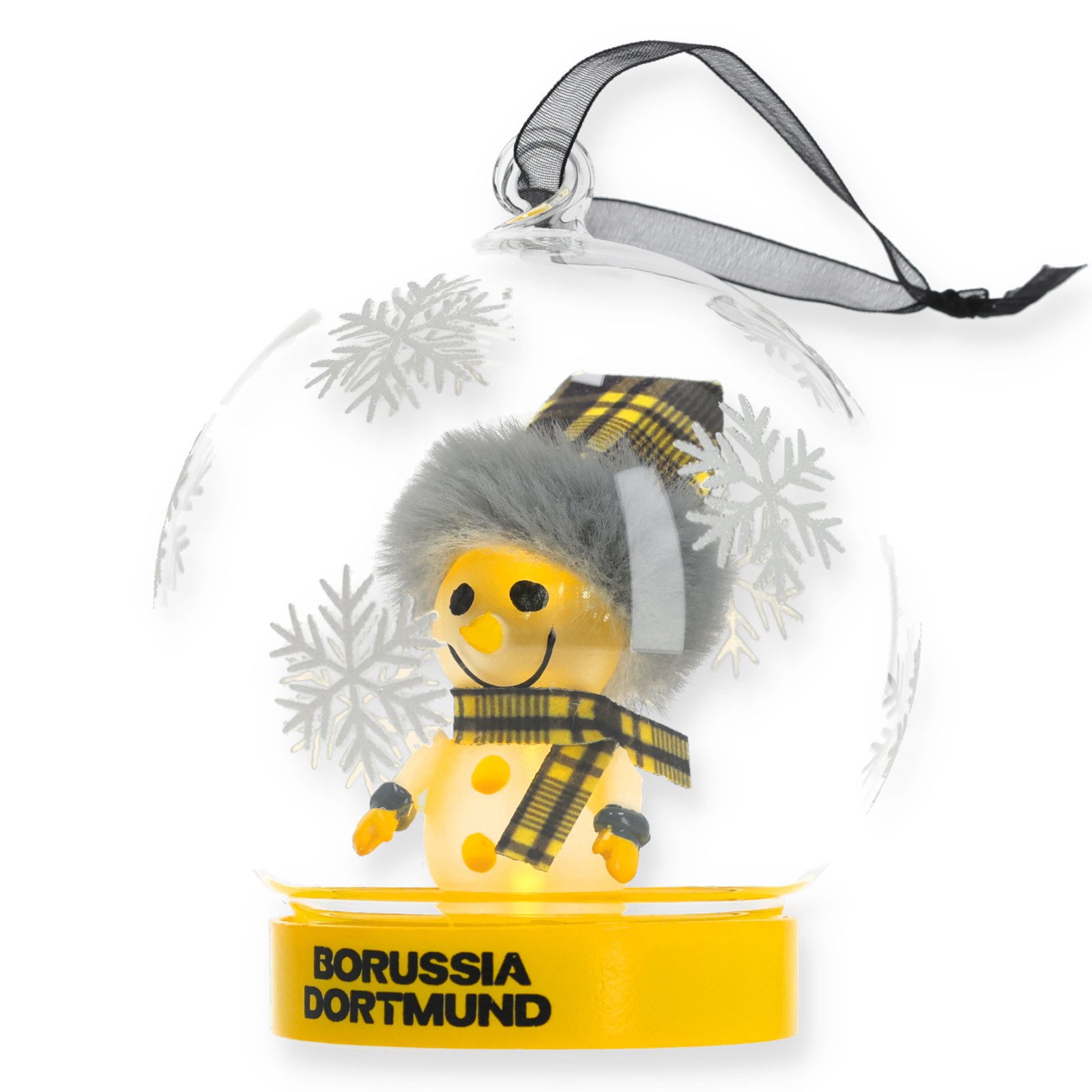 BVB MERCHANDISING Schneekugel BVB Kugel mit Schneemann