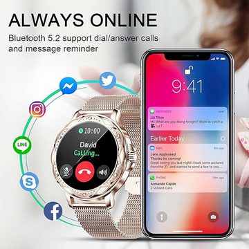 IBETTER Smartwatch, Fitness Tracker Uhr, Damen Herren Smartwatch (Fitnessuhr mit Telefonfunktion 1,2" HD Voll Touchscreen Zoll, Smartwatch Fitness Tracker Uhr, IP67 Wasserdicht, Uhren Watch für Android IOS, Fitnessuhr Tracker mit Pulsmesser Schrittzähler Schlafmonitor Aktivitätstracker cm)