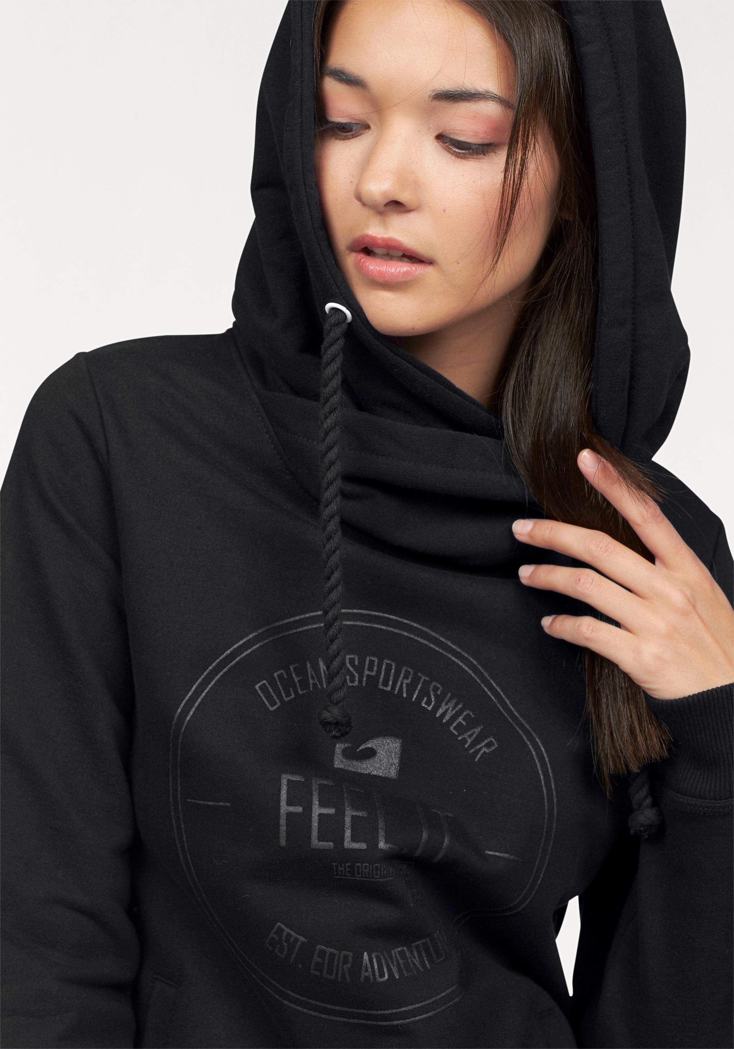 Ocean Sportswear Kapuzensweatshirt Essentials Sweatshirt Langarm, figurbetonter Schnitt, unifarben