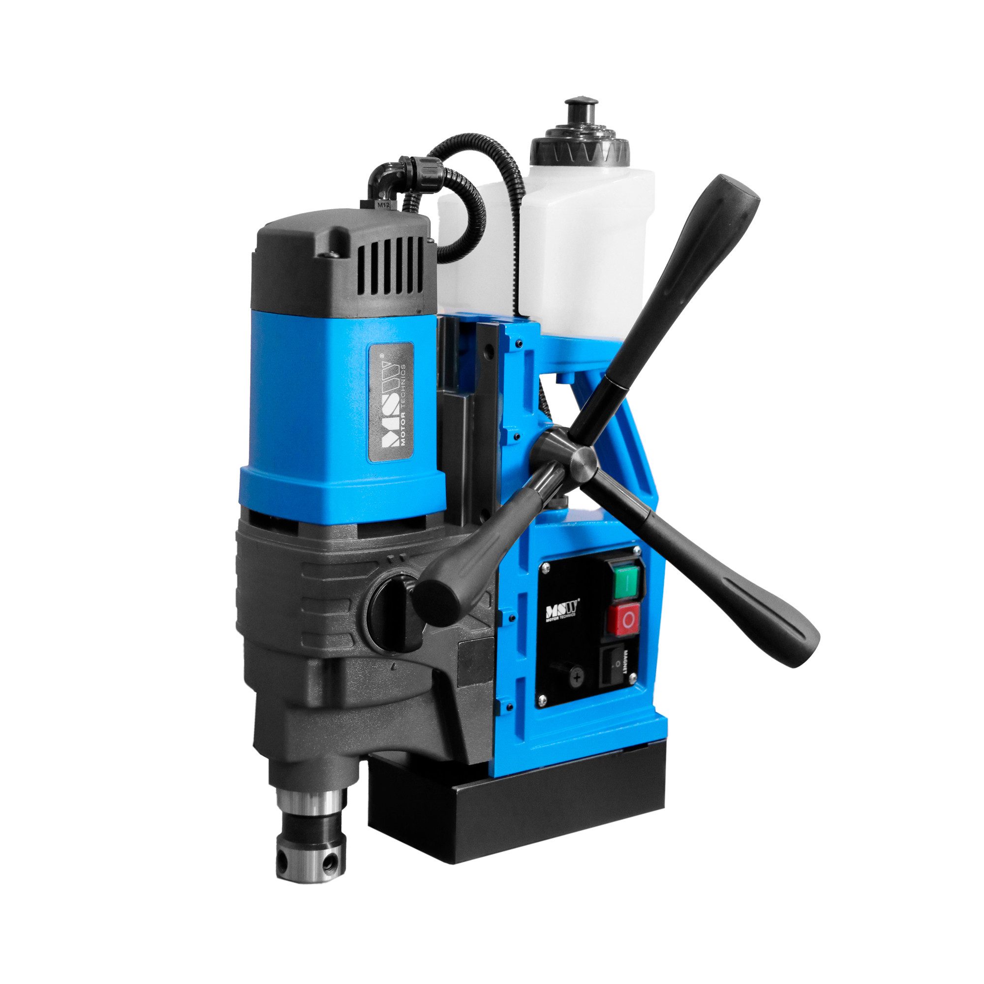 MSW Kernbohrmaschine Magnet-Bohrmaschine 1650 W 290/510 U/min 16 kN für 16/50 mm Bohrer, 230 V, max. 510 U/min