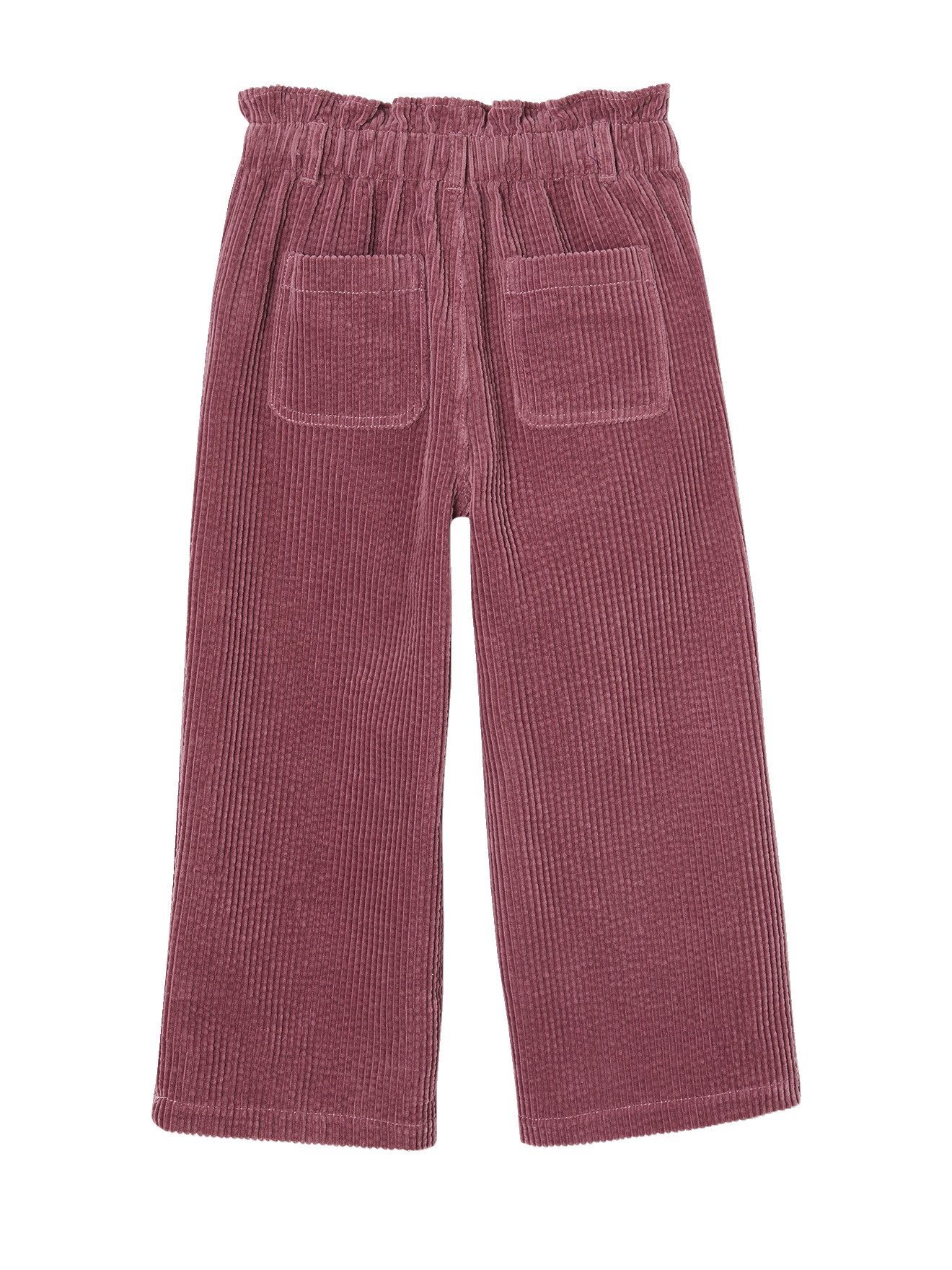 vertbaudet Cordhose Weite Mädchen Cordhose mit Paperbag-Bund – Bild 2 von 4
