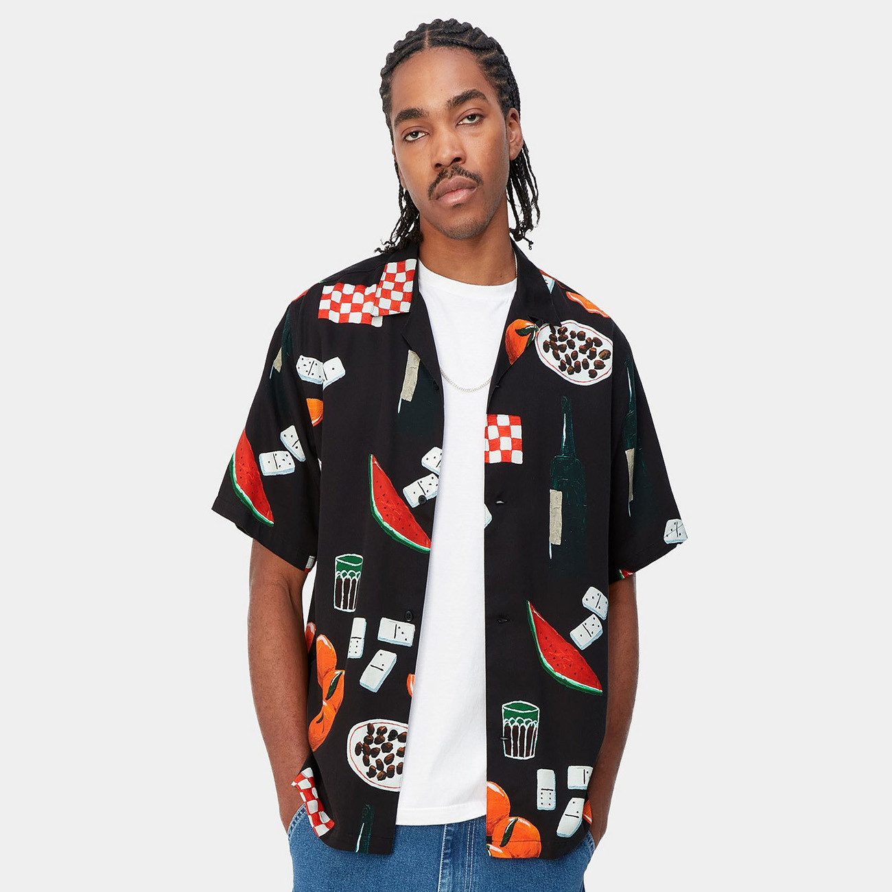 Carhartt WIP Kurzarmhemd Carhartt WIP S/S Isis Marie Dinner Shirt Black