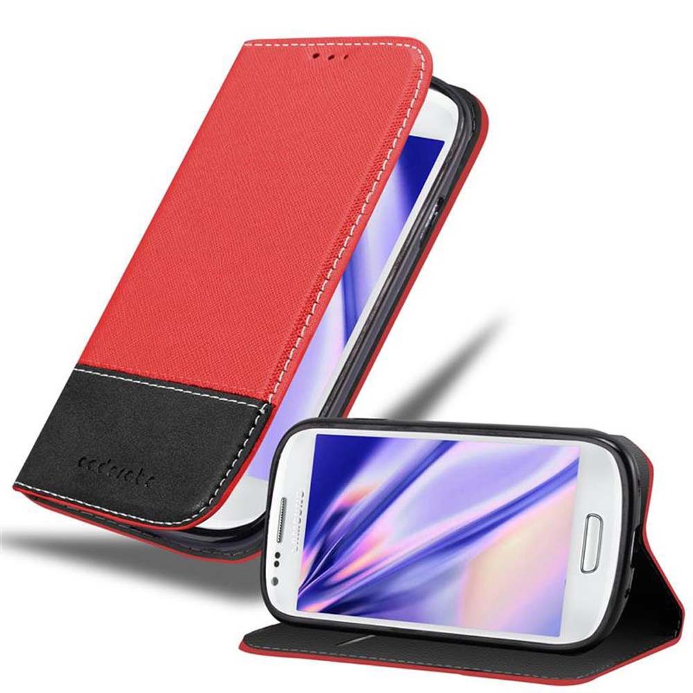 Cadorabo Handyhülle für Samsung Galaxy S3 MINI Hülle Samsung Galaxy S3 MINI, Klappbare Handy Schutzhülle - Hülle - mit Standfunktion und Kartenfach