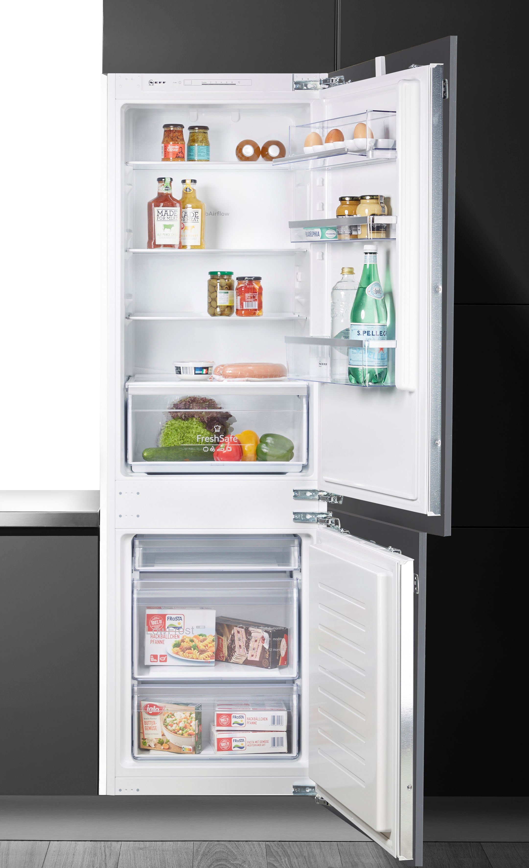 NEFF Einbaukühlgefrierkombination N 50 KI5862FE0, 177,2 cm hoch, 54,1 cm breit, Low Frost: geringere Eisbildung & schnelleres Abtauen