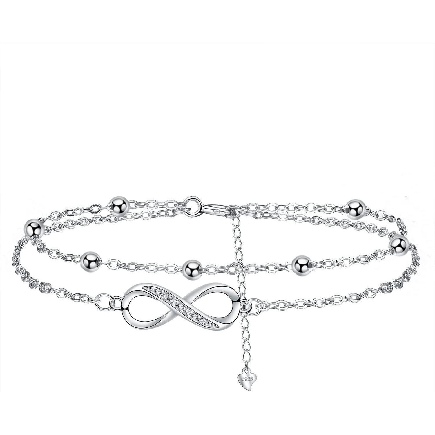 LuxusKollektion Silberarmband Armband Damen Silber 925 Geschenk Mama Ehefrau Freundin Silber-B