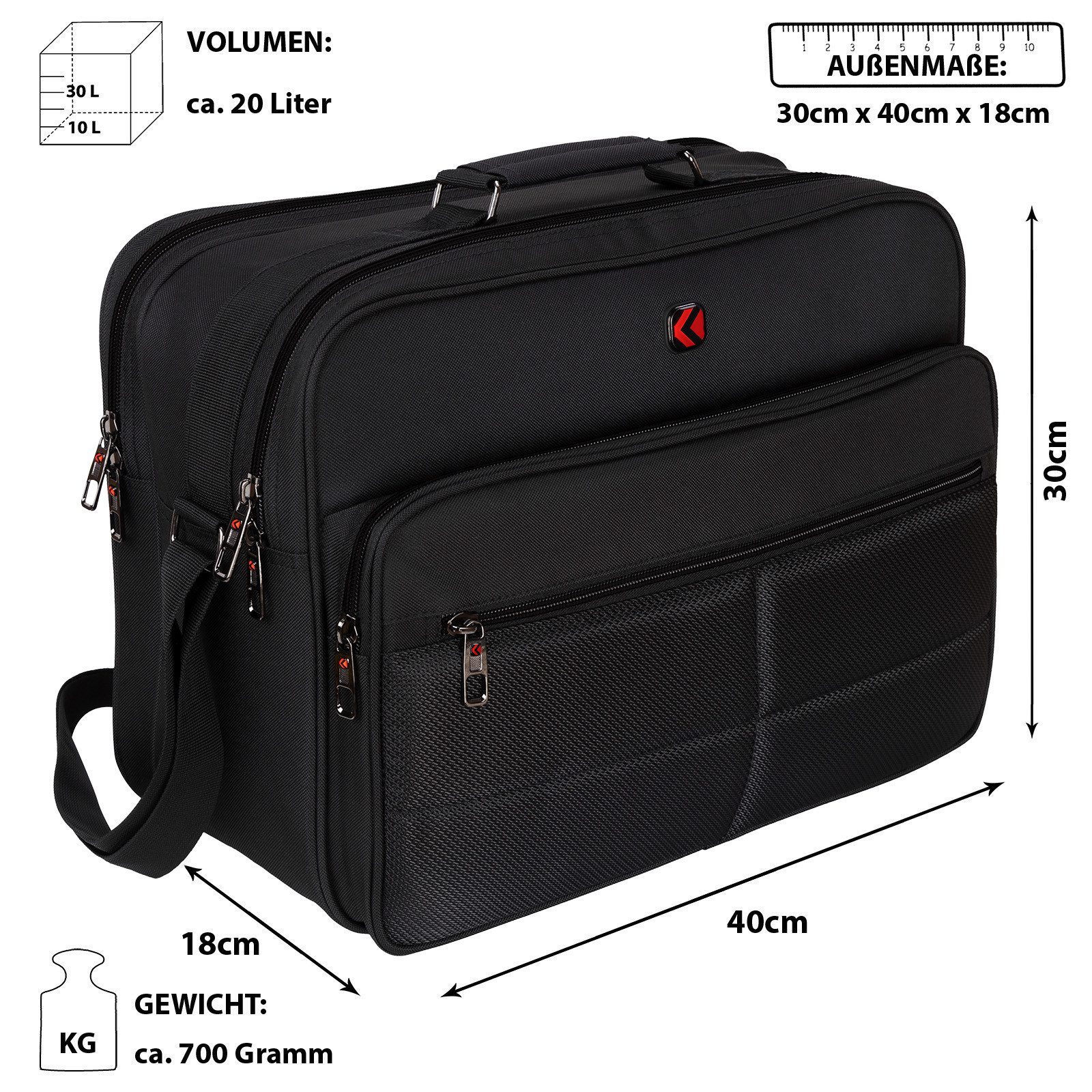 EAAKIE Umhängetasche Arbeitstasche Umhängetasche Messenger Flugbegleiter He günstig online kaufen