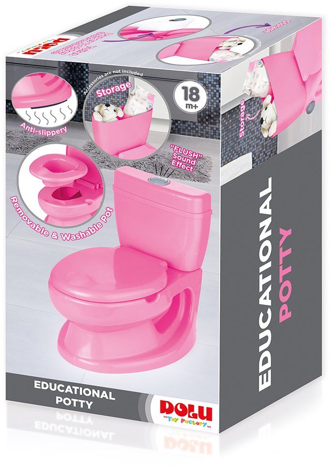 Potty, Baby Töpfchen pädagogoisches BabyGo Toilettentrainer pink,