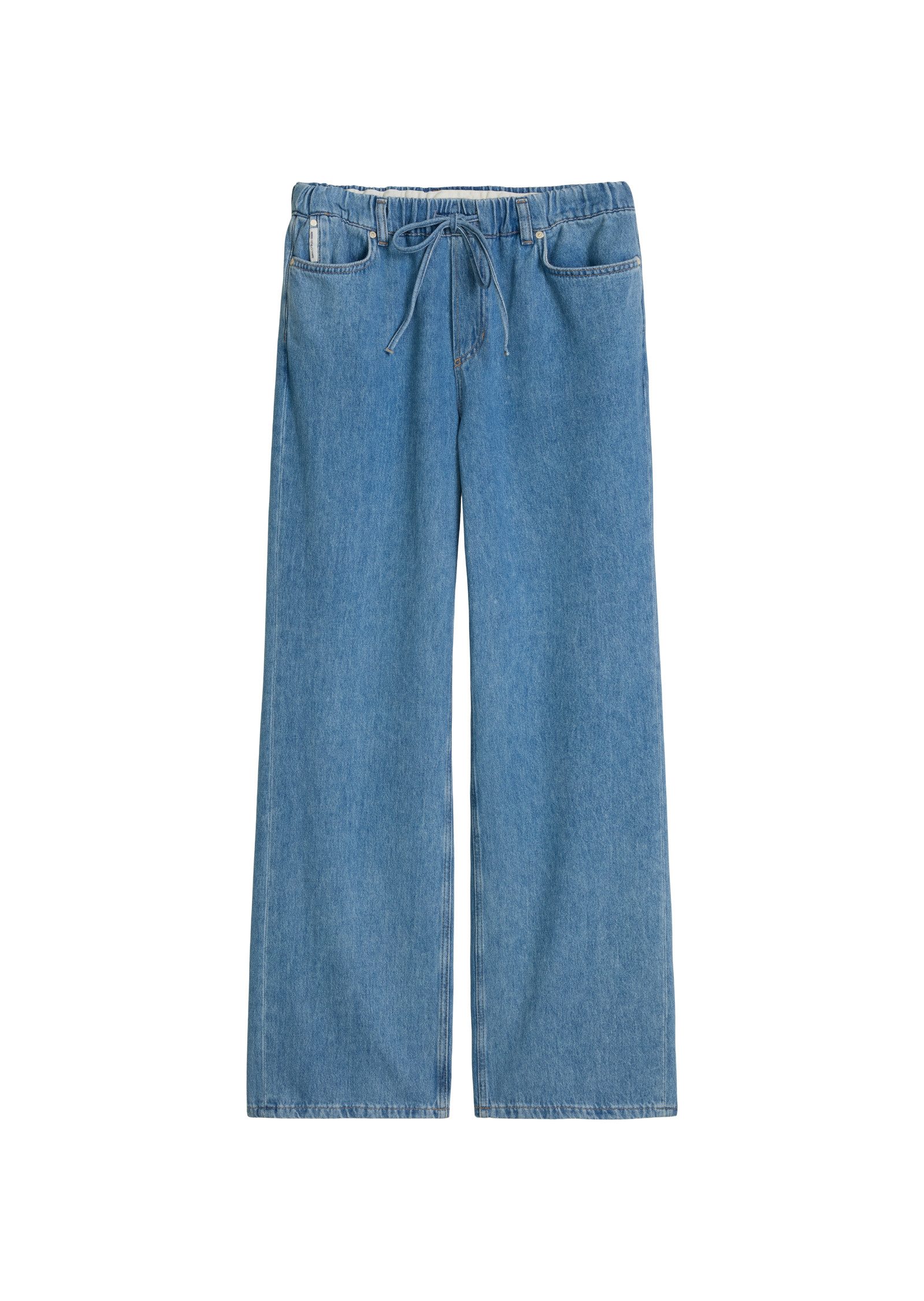 Weite Jeans mit elastischem Bund