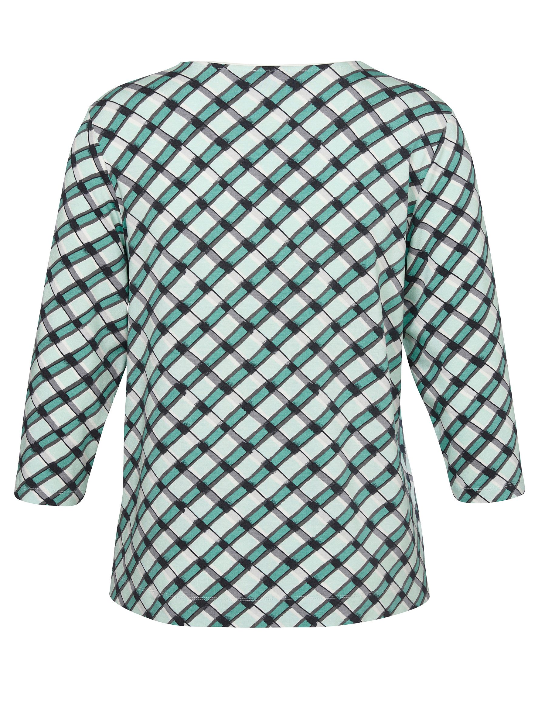 VIA APPIA T-Shirt T-Shirt Rundhals 3/4 Arm Druck günstig online kaufen