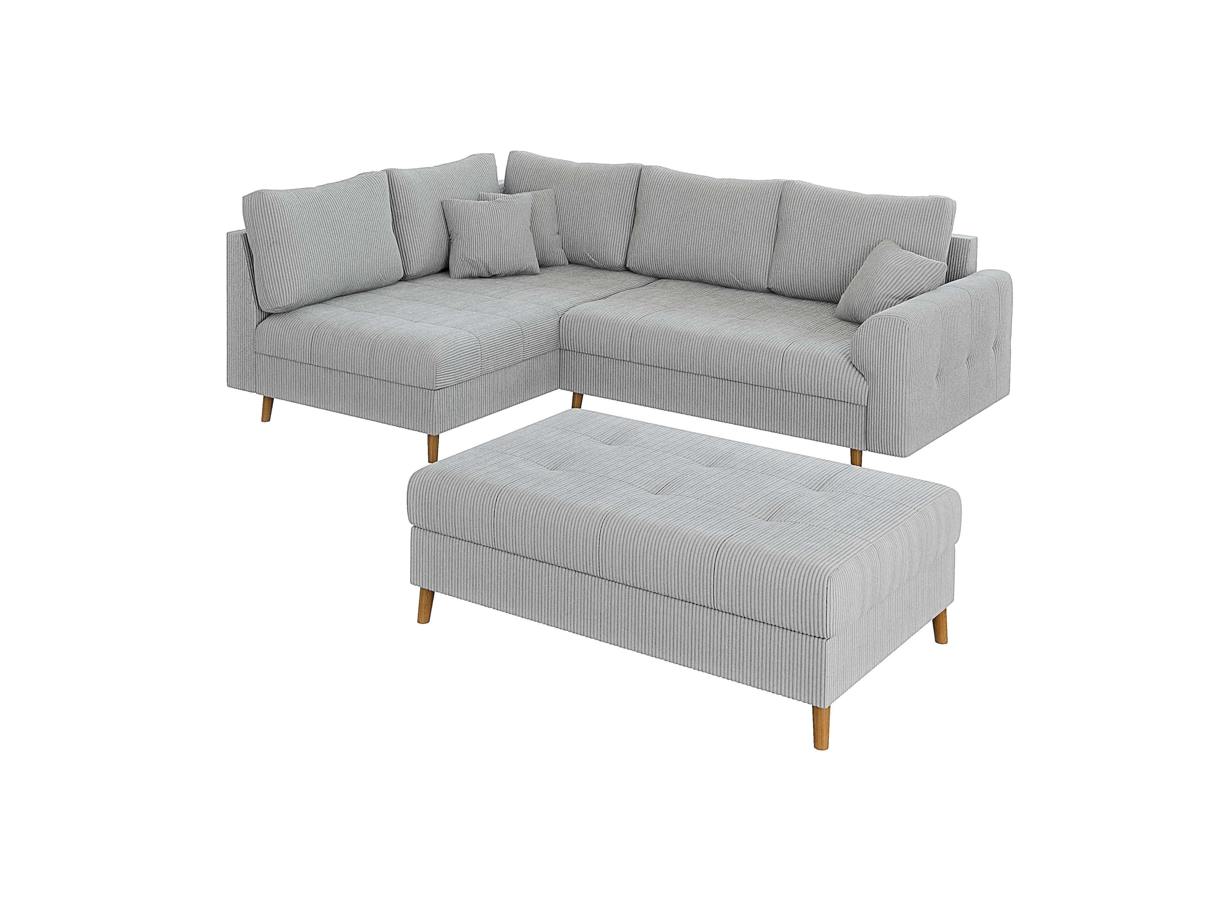 S-Style Möbel Ecksofa und Hocker Zara günstig online kaufen