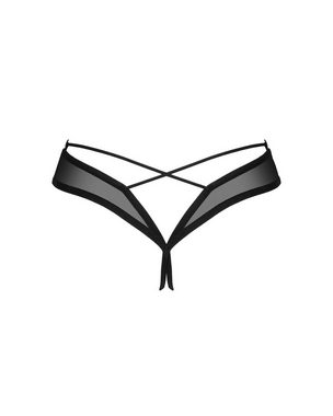 Obsessive String Roxelia transparenter ouvert String mit offenem Schritt - schwarz