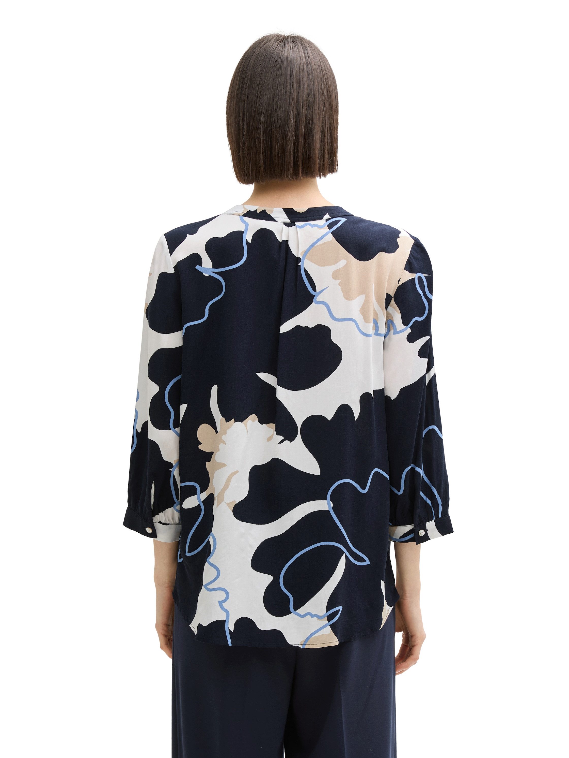 TOM TAILOR Klassische Bluse mit All-Over günstig online kaufen