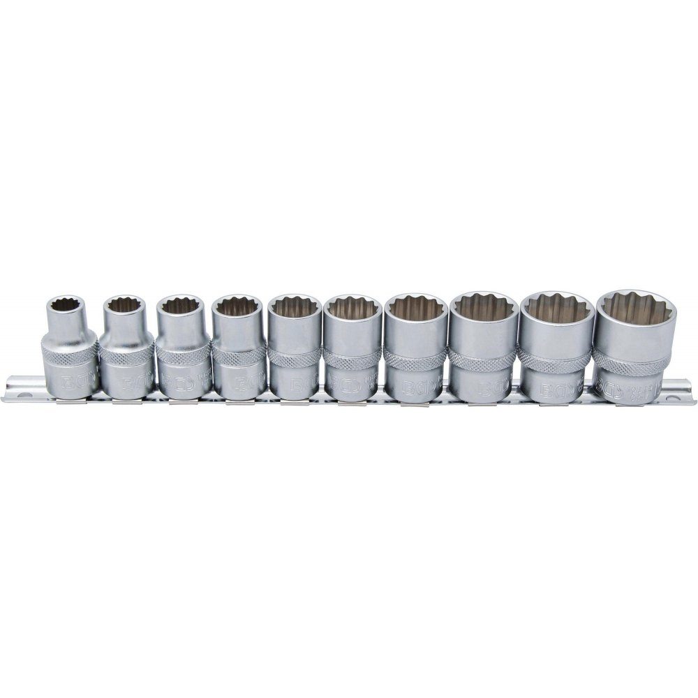 MAXPOWER 12-teiliges Steckschlüssel-Set 10–21 Mm – 1/2 Zoll, Chrom-Vanadium-Stahl, Mit Aufbewahrungsbox