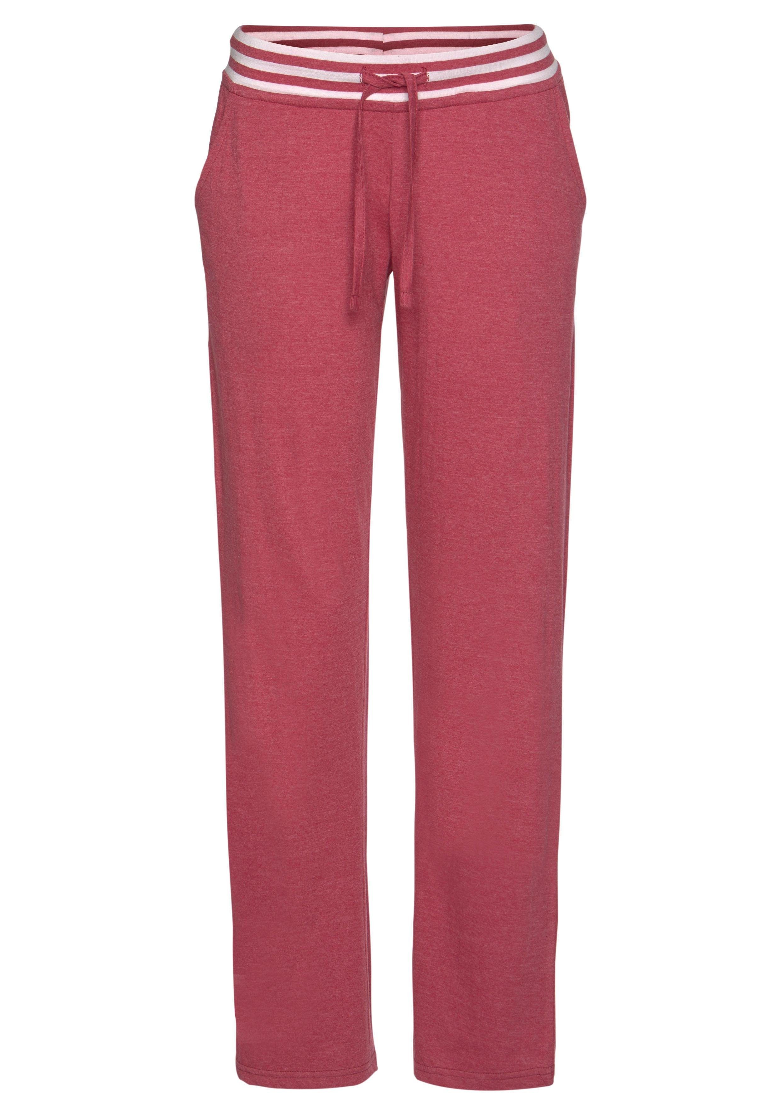 Arizona Pyjama (Set, 2 tlg) mit gestreiften Bündchen