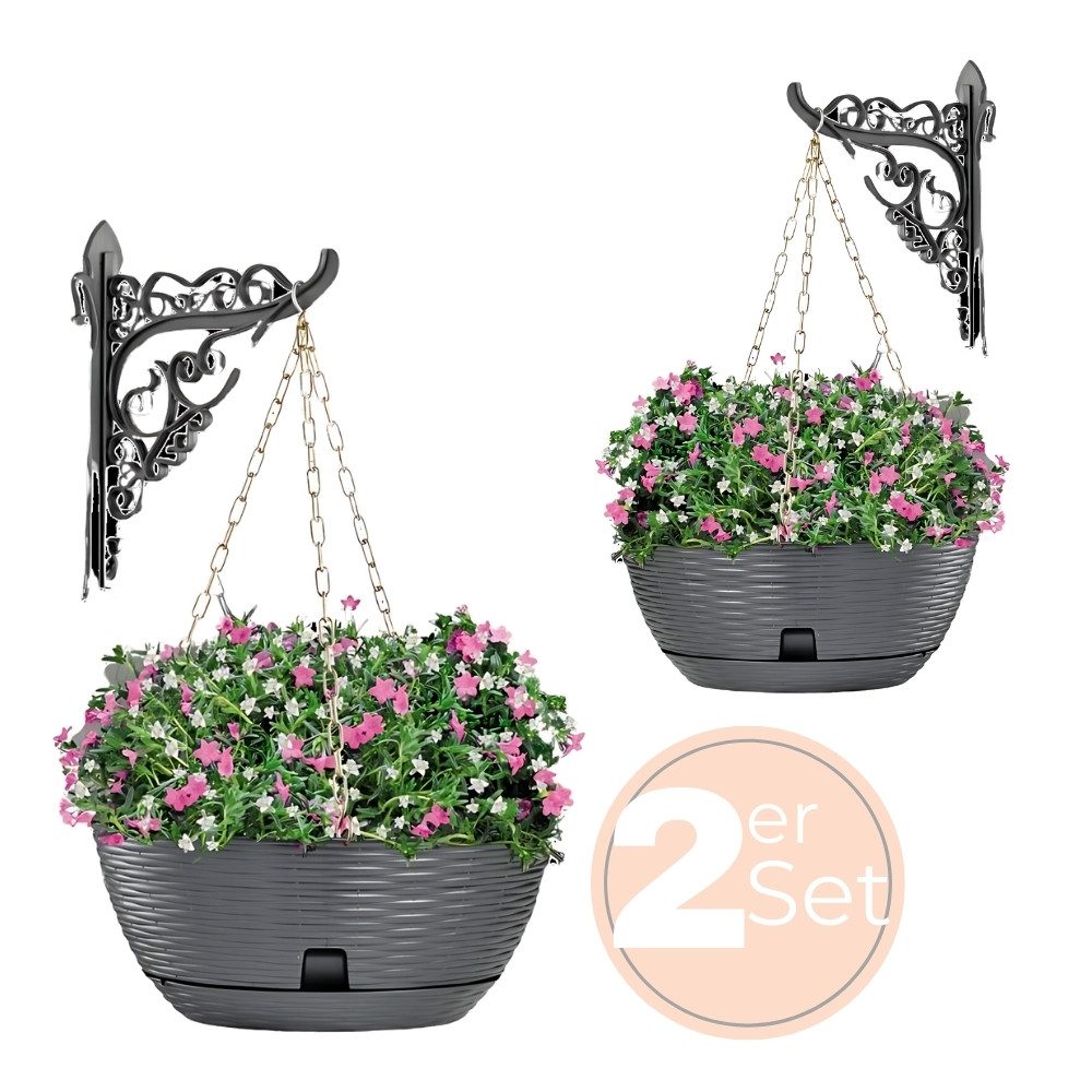 GarPet Blumenampel 2x Blumenampel Blumentopf hängend günstig online kaufen
