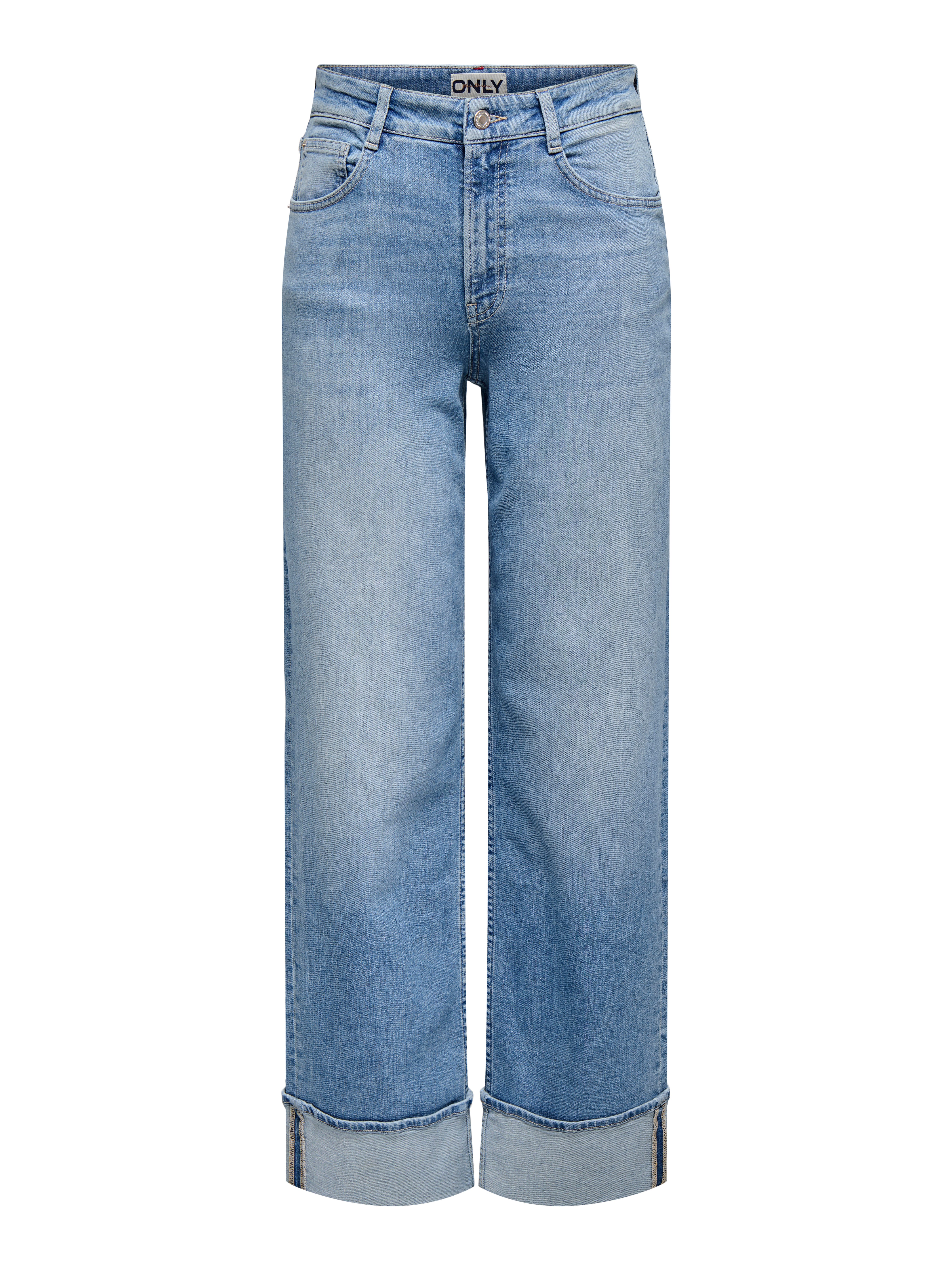 High-waist-Jeans ONLMERCER HW WIDE FOLD UP DNM REA330NOOS