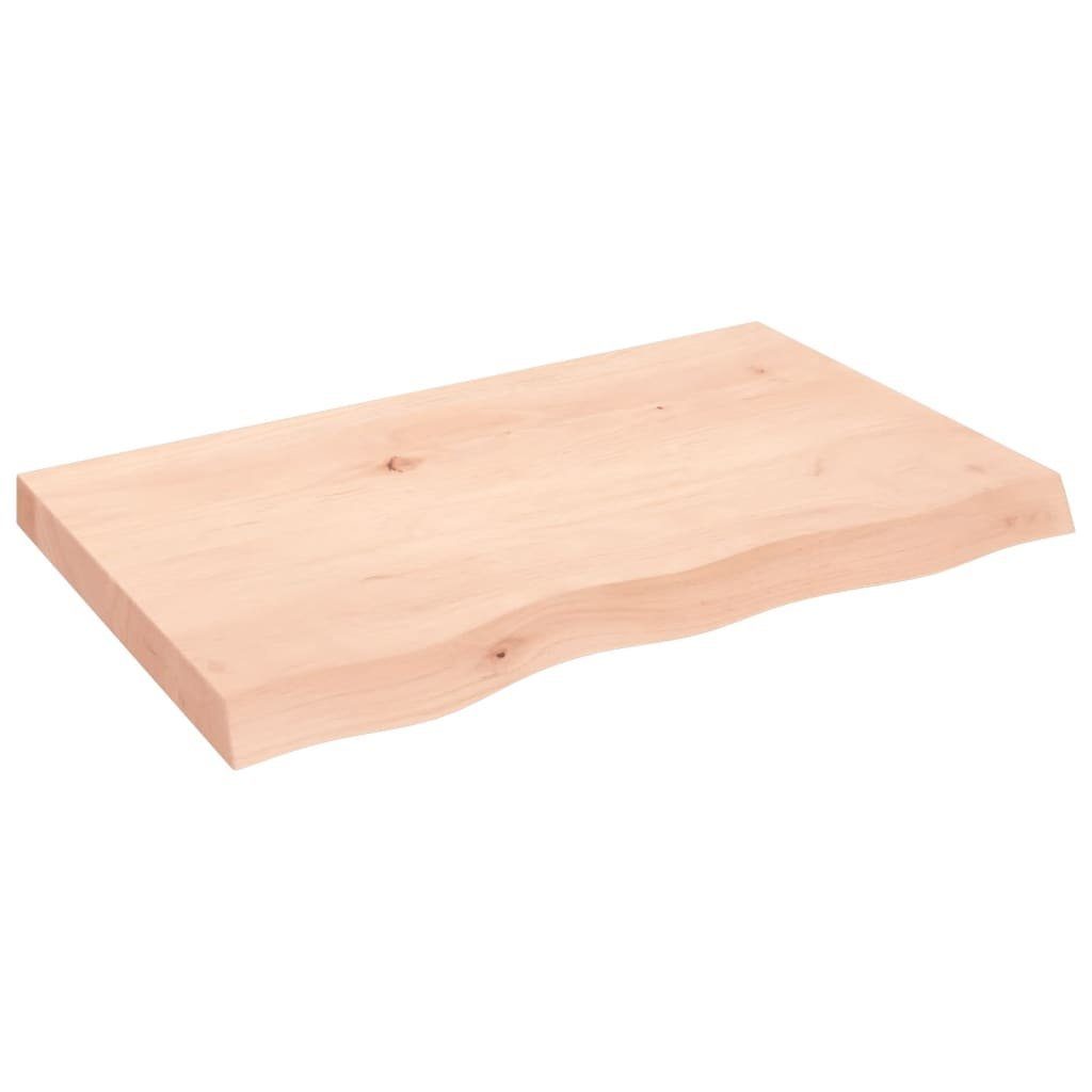 Massivholz Tischplatte Eiche furnicato cm Unbehandelt 80x50x(2-6)