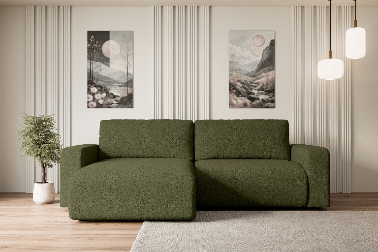 ALTDECOR Ecksofa KLEEA-L, Couch mit Schlaffunktion, Wohnzimmer - Wohnlandsc günstig online kaufen