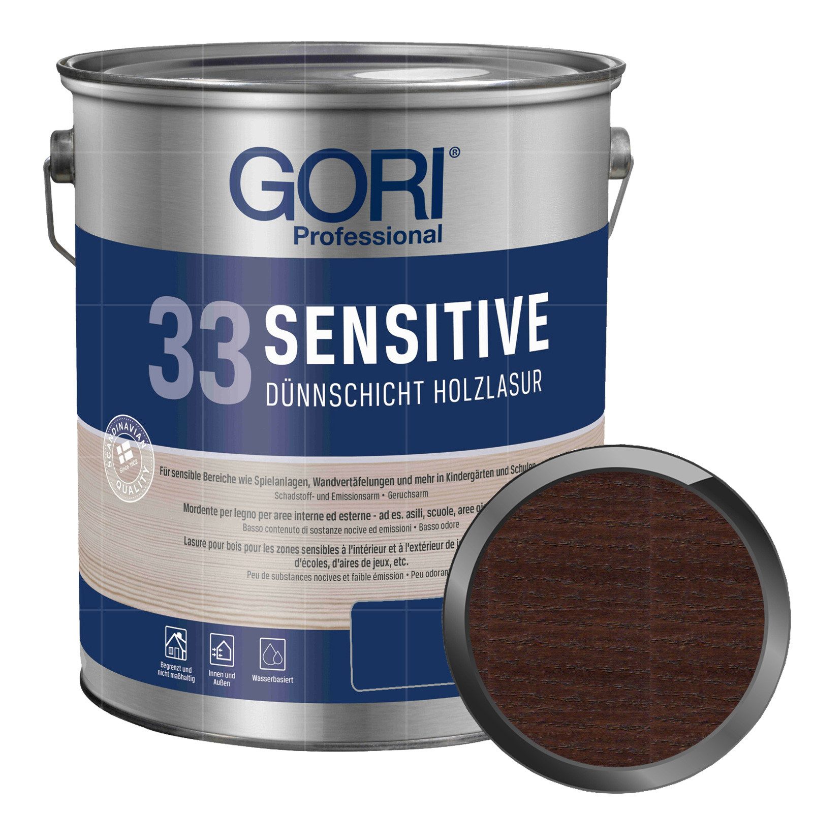GORI Holzschutzlasur 33 Sensitive - 5 Ltr