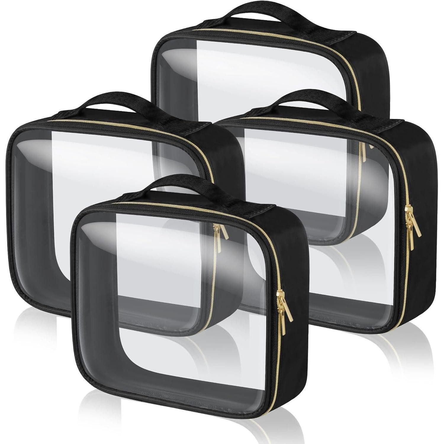 Kosmetiktasche Kulturtasche Transparent wasserdicht PVC Reise TSA-zugelassene