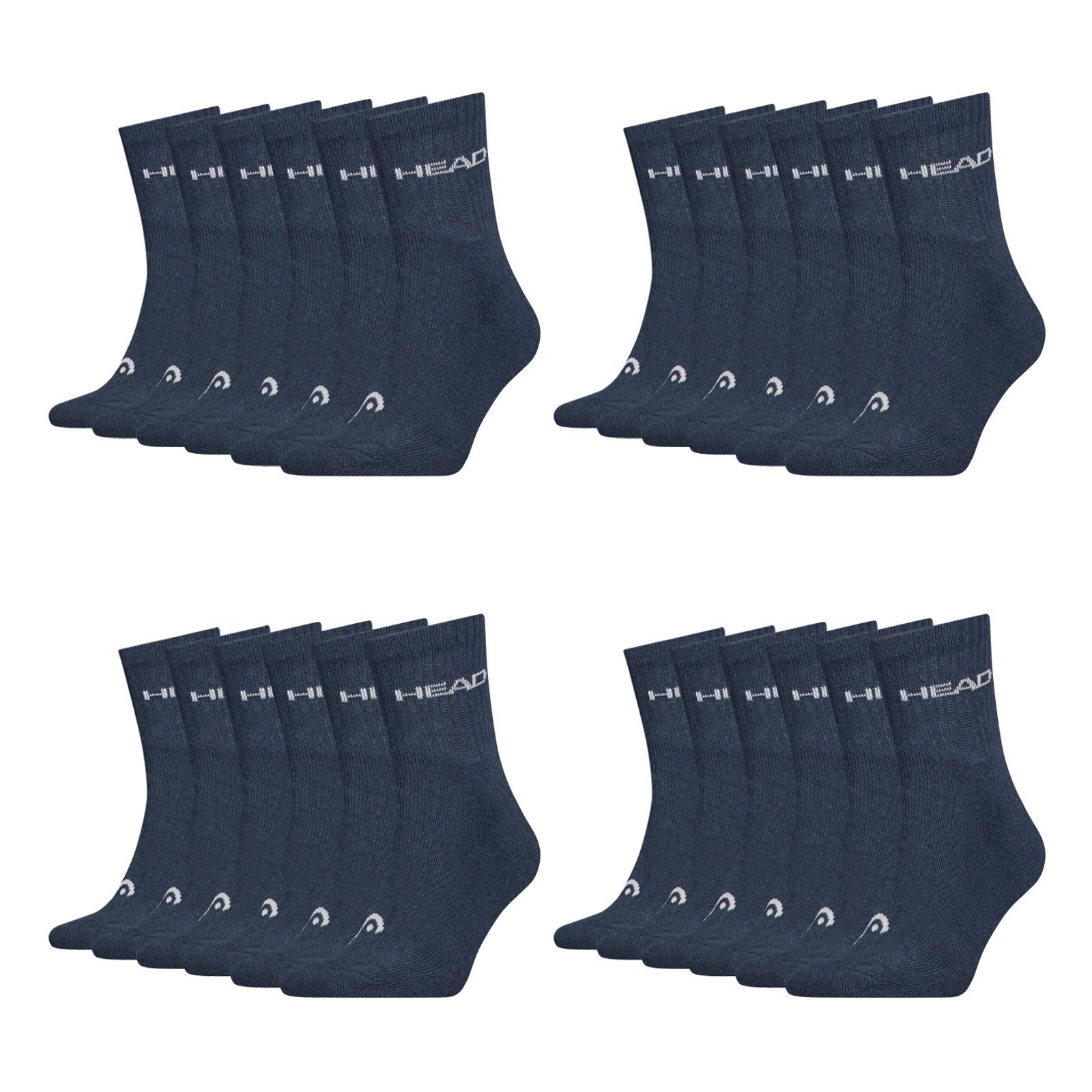 Head Sportsocken Short Crew Socken (12-Paar) mit Logo günstig online kaufen