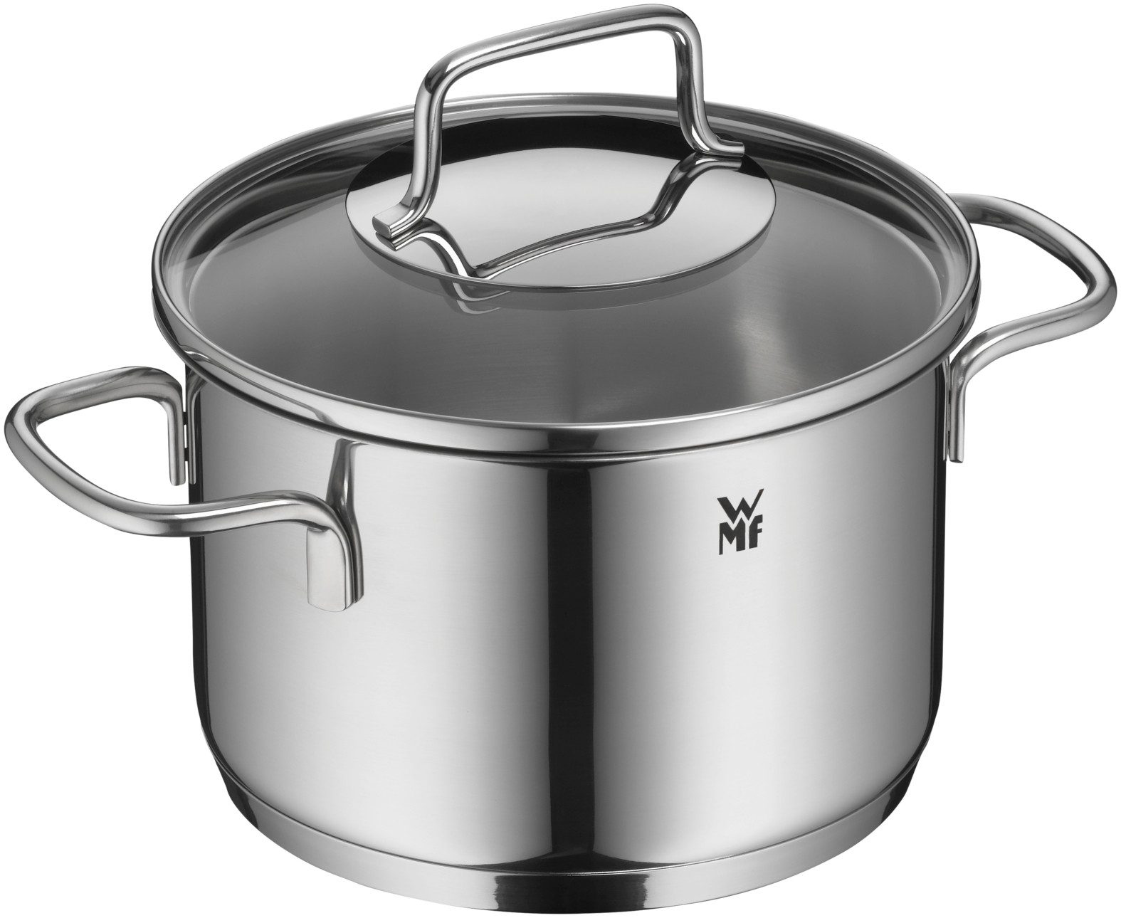 WMF Topf-Set Astoria Topf-Set, 5-teilig, Cromargan® Edelstahl Rostfrei 18/10 (Induktion, mit Glasdeckel), hitzebeständig und backofengeeignet bis 250°C