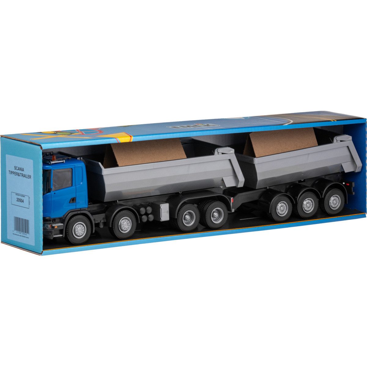 EMEK Spielzeug-Auto Kipper mit Anhänger Unisex Kinder, (1-tlg)