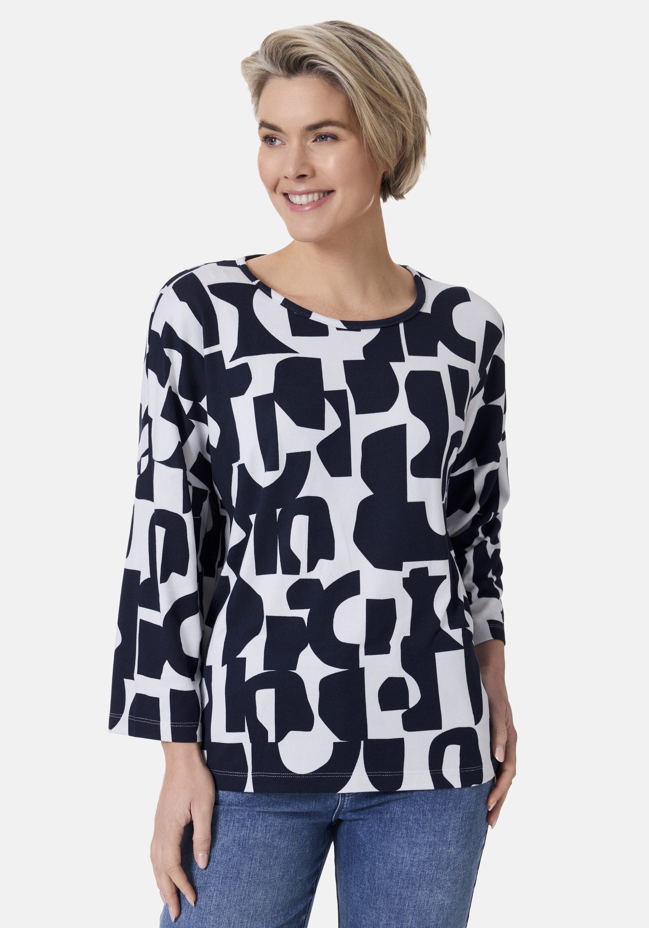 STOOKER WOMEN 3/4-Arm-Shirt CARLY T-Shirt 3/4-Arm Loose Fit Shirt Rundhals 3/4 Arm für Damen