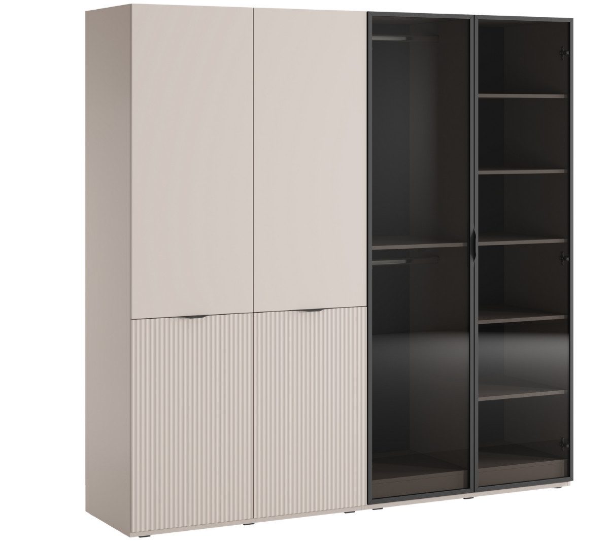 MOEBLO Drehtürenschrank MINEWRA ANTISOL 200 (Moderner Drehtürenschrank mit günstig online kaufen