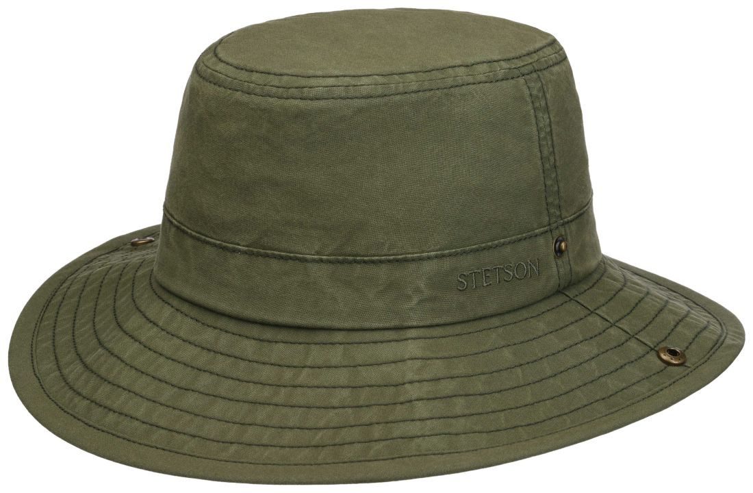 Stetson Fischerhut Rollbarer Outdoor Fischerhut im Vintage-Destressed Look und UPF 40+
