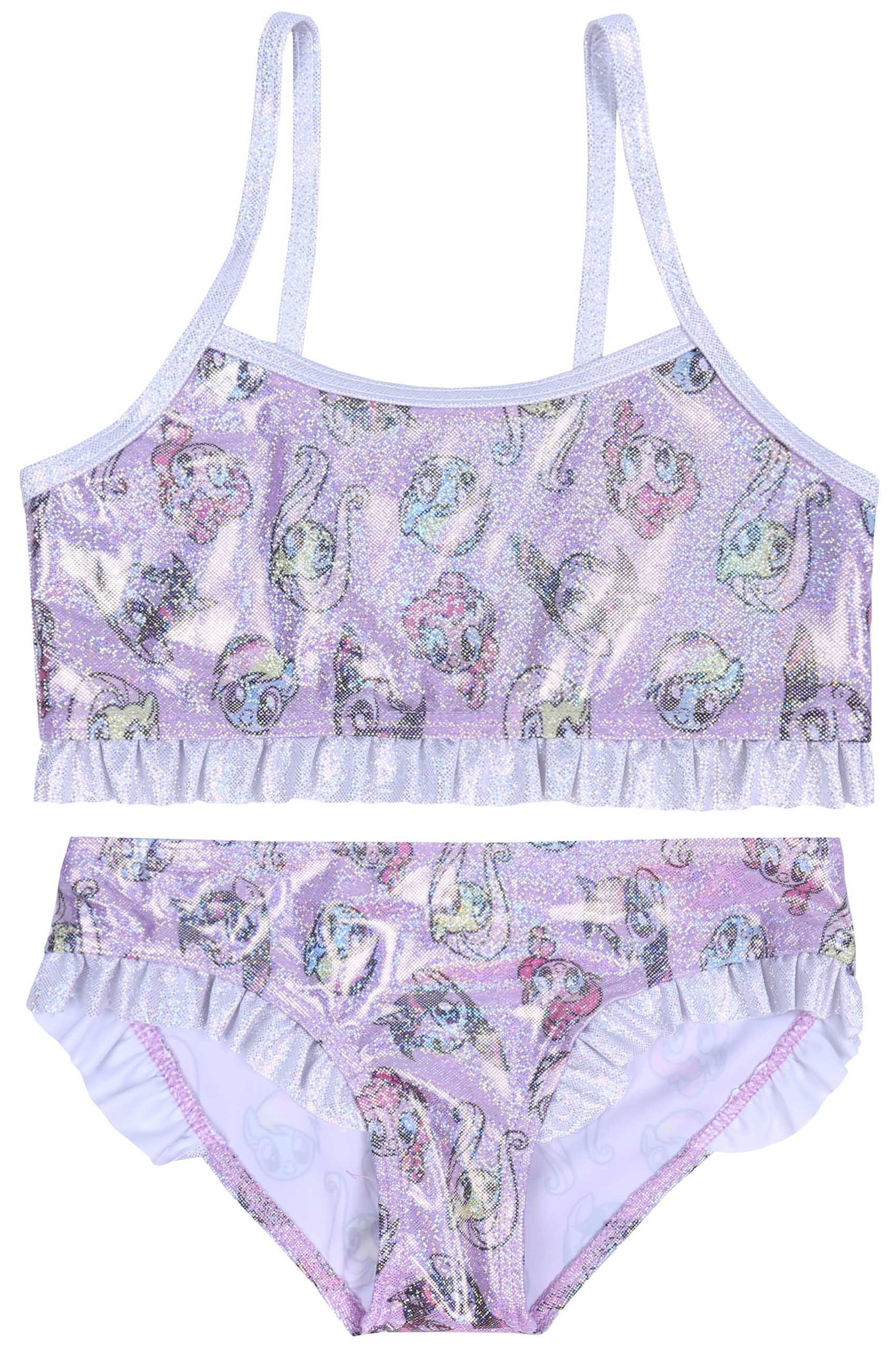 Sarcia.eu Badekleid Zweiteiliger, violetter, Badehose und Top My Little Pony 3-4 Jahre