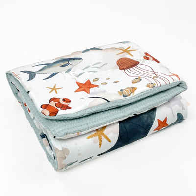 Babydecke BABYDECKE Kuscheldecke 100% Baumwolle, Krabbeldecke, ganzjährig, BABEES