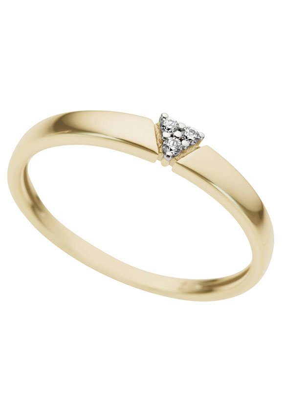 Firetti Diamantring Schmuck Geschenk Gold 333 Damenring Goldring Diamant, mit Brillanten