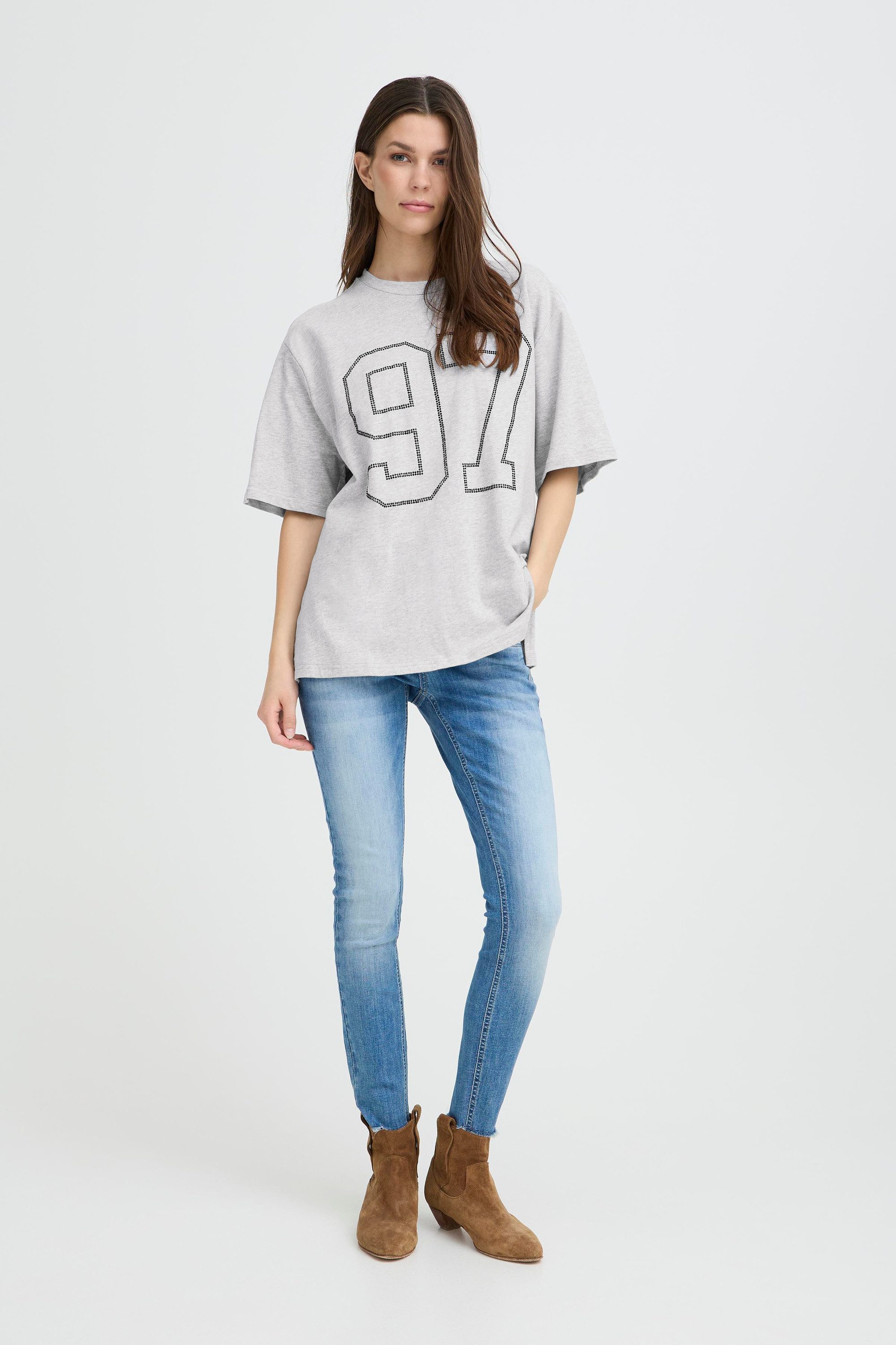 Pulz Jeans T-Shirt Kurzarm-Bluse PZARYA