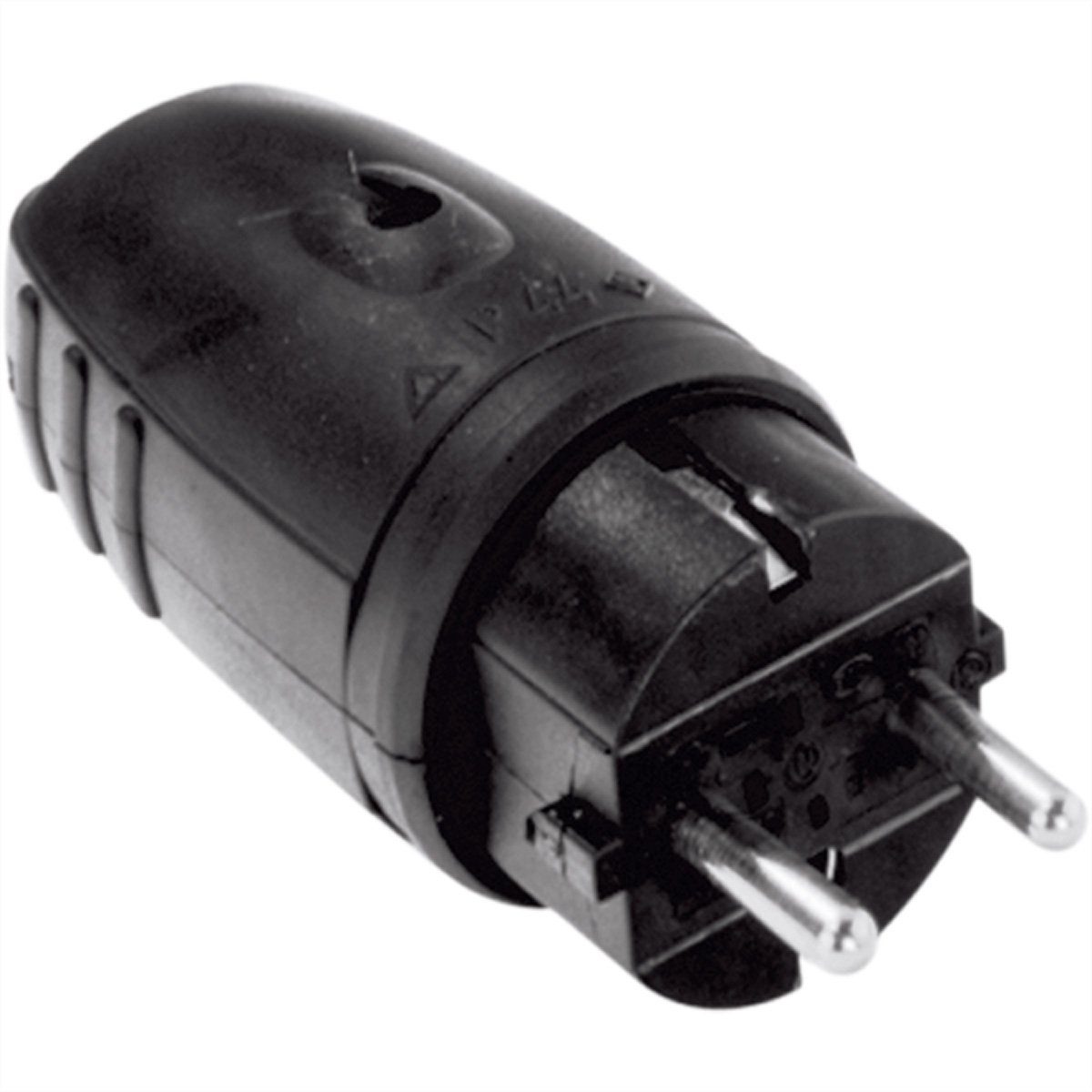 Schutzkontaktgummistecker Stromadapter