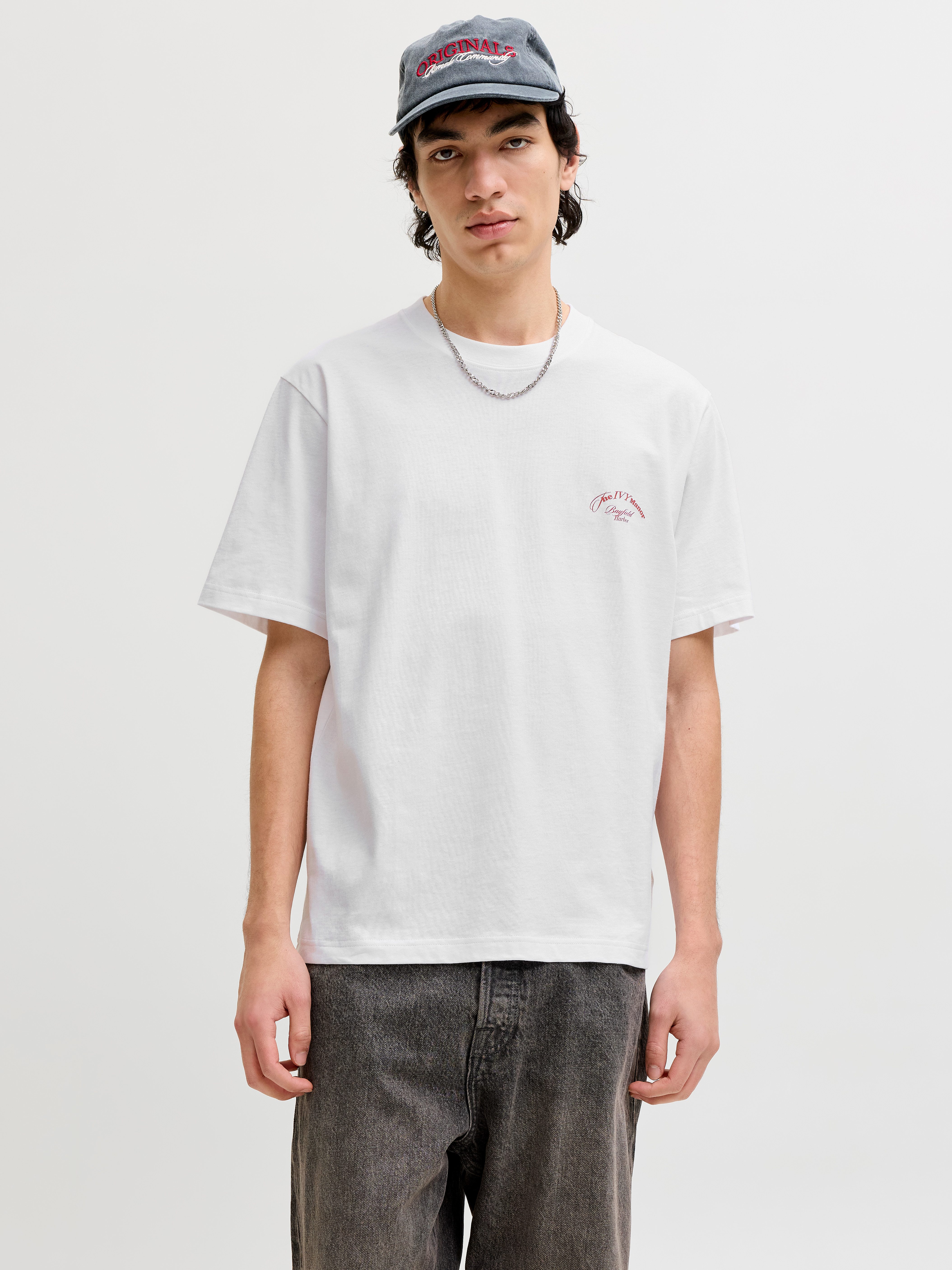 Jack & Jones T-Shirt JORMONTAUK PHOTO BACK TEE SS CN