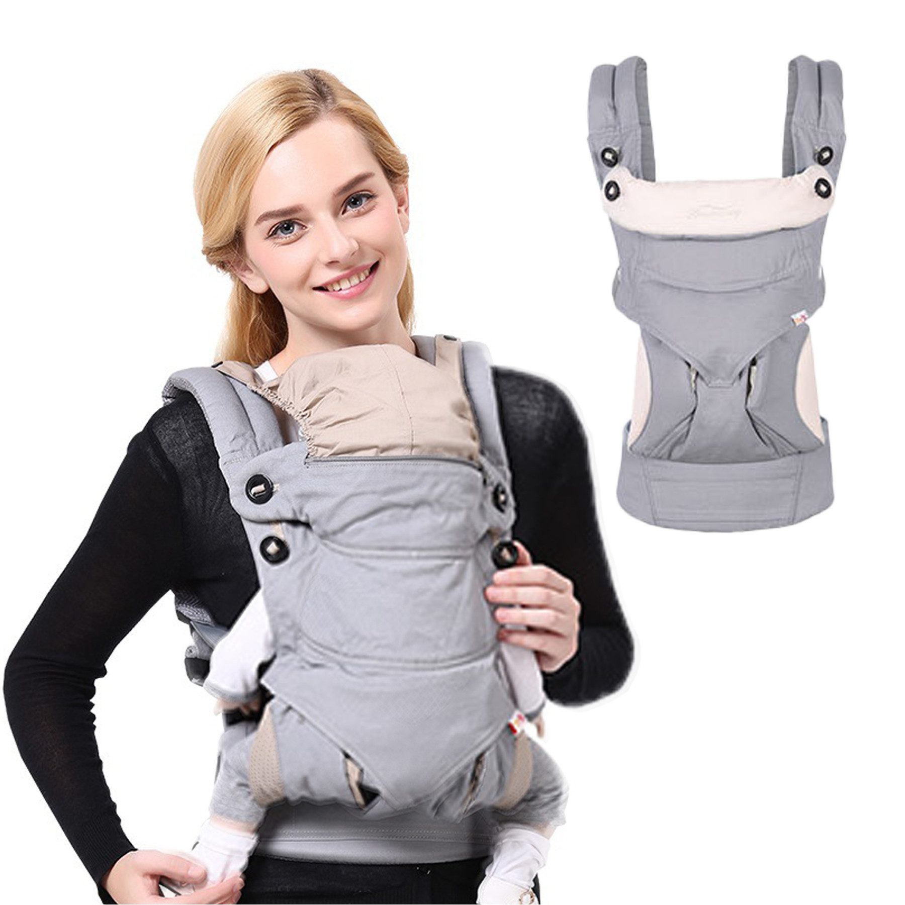 Bauchtrage Ergonomische Babytrage für Neugeborene und Kleinkinder,Bauchtrage