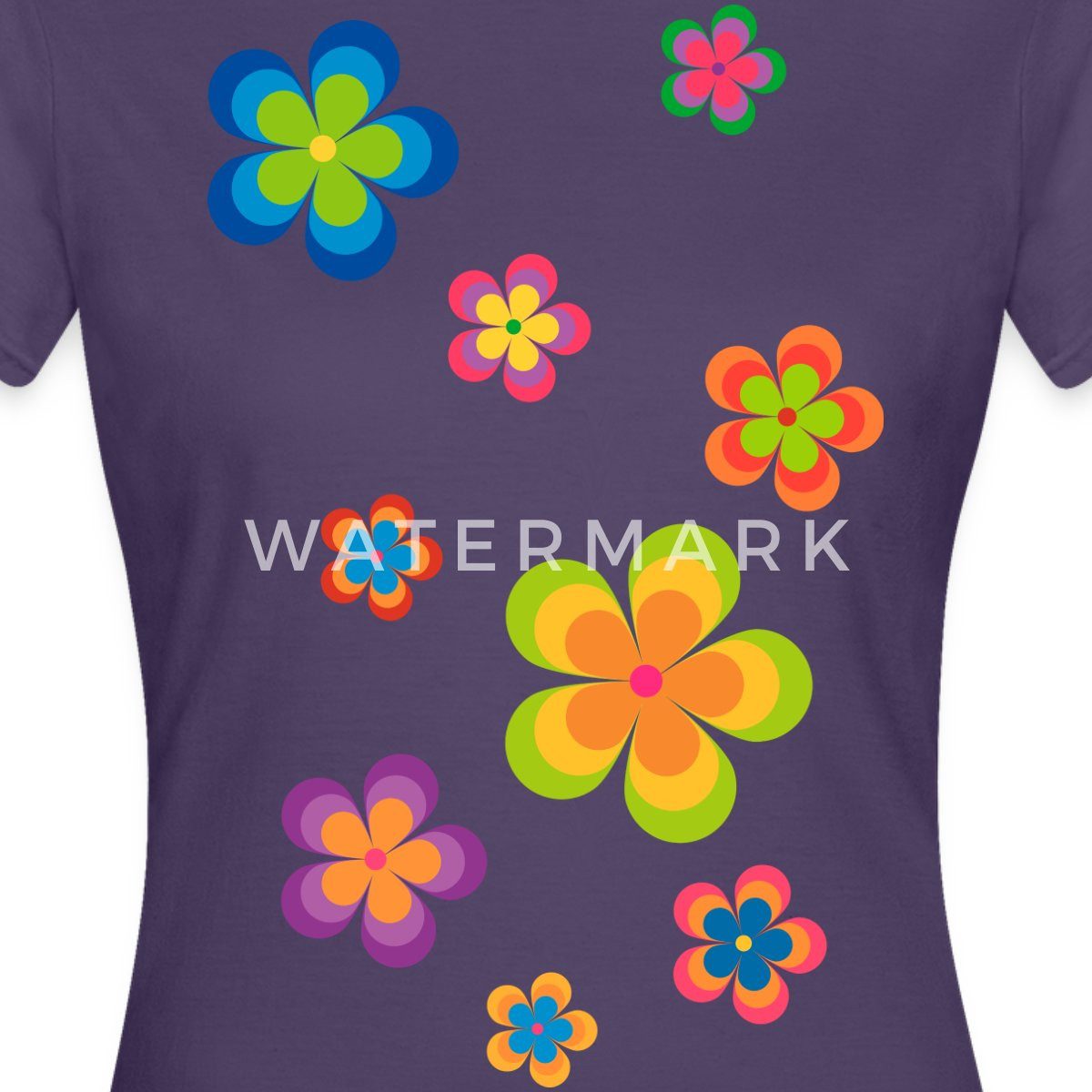 Spreadshirt T-Shirt Hippie Flower Power Blumen günstig online kaufen