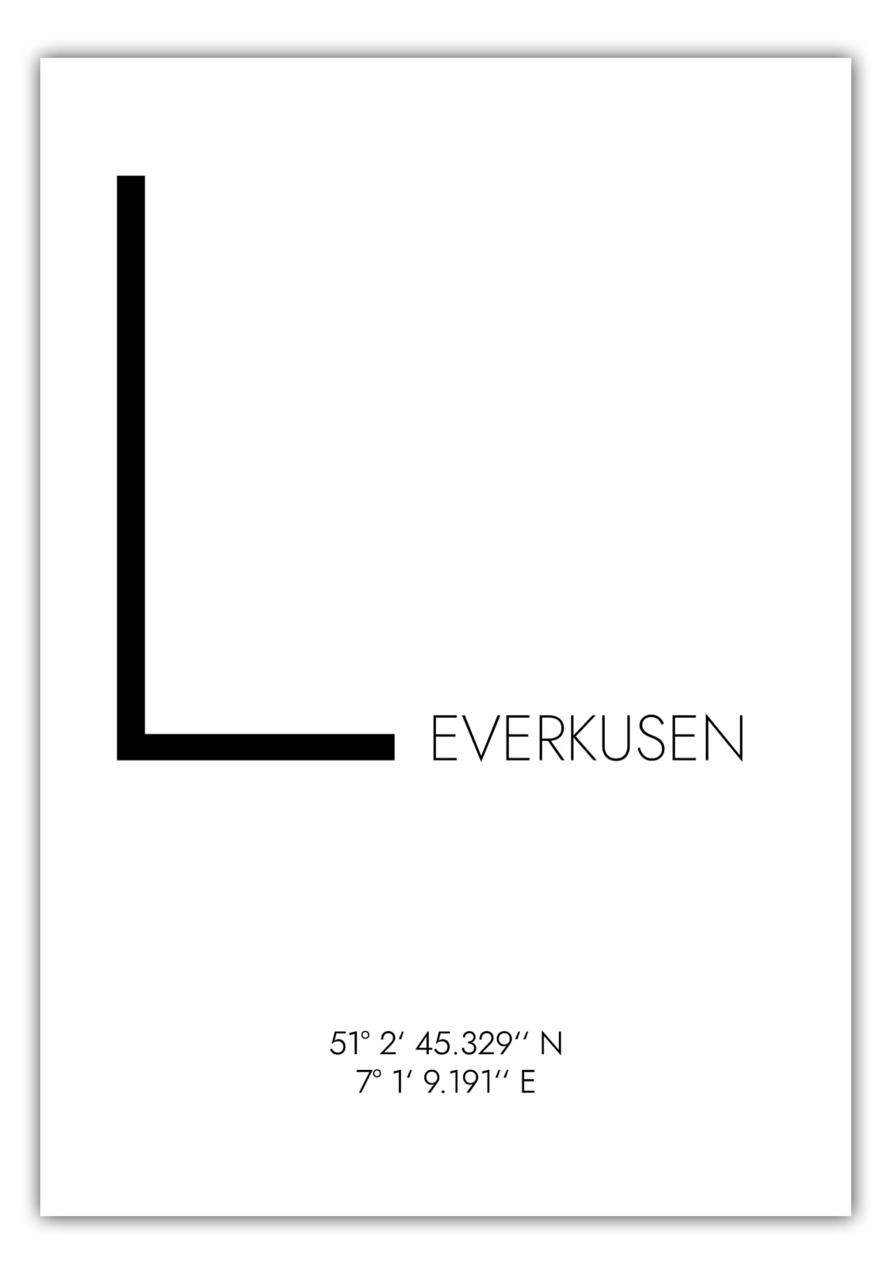 MOTIVISSO Poster Leverkusen Koordinaten #4