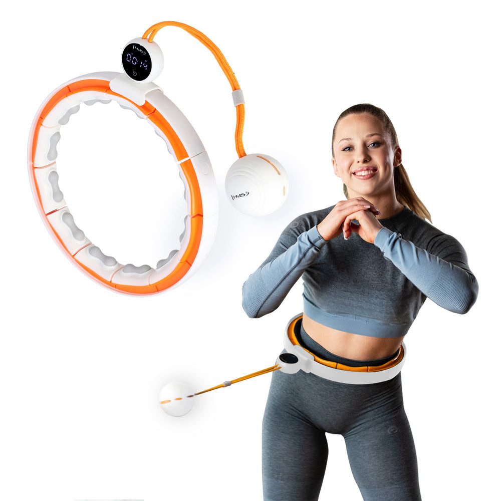 HMS Hula-Hoop-Reifen Fitnessreifen Cardioring Hula-Hoop Reifen (Spar-Set, Langlebigkeit), TPE-Massageelementen für effektives Cardio- und Figurtraining