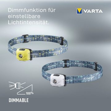 VARTA Kopflampe Outdoor Sports Ultralight H30R (Packung, 1-St), aufladbare Stirnleuchte mit Tastensperre und Speicherfunktion