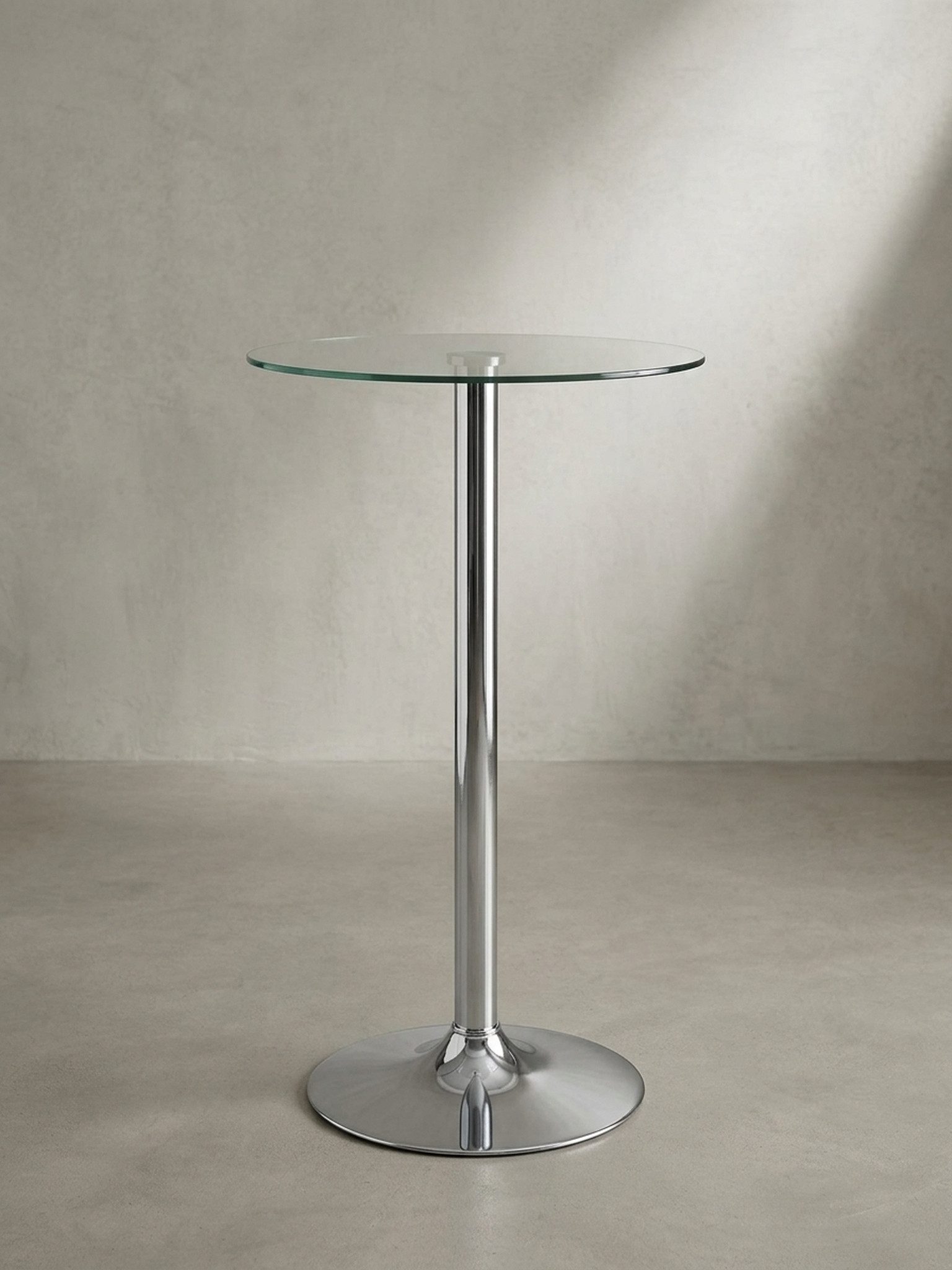 KADIMA DESIGN Bartisch Glastisch mit 360° Drehfunktion, Platzsparender Bartisch