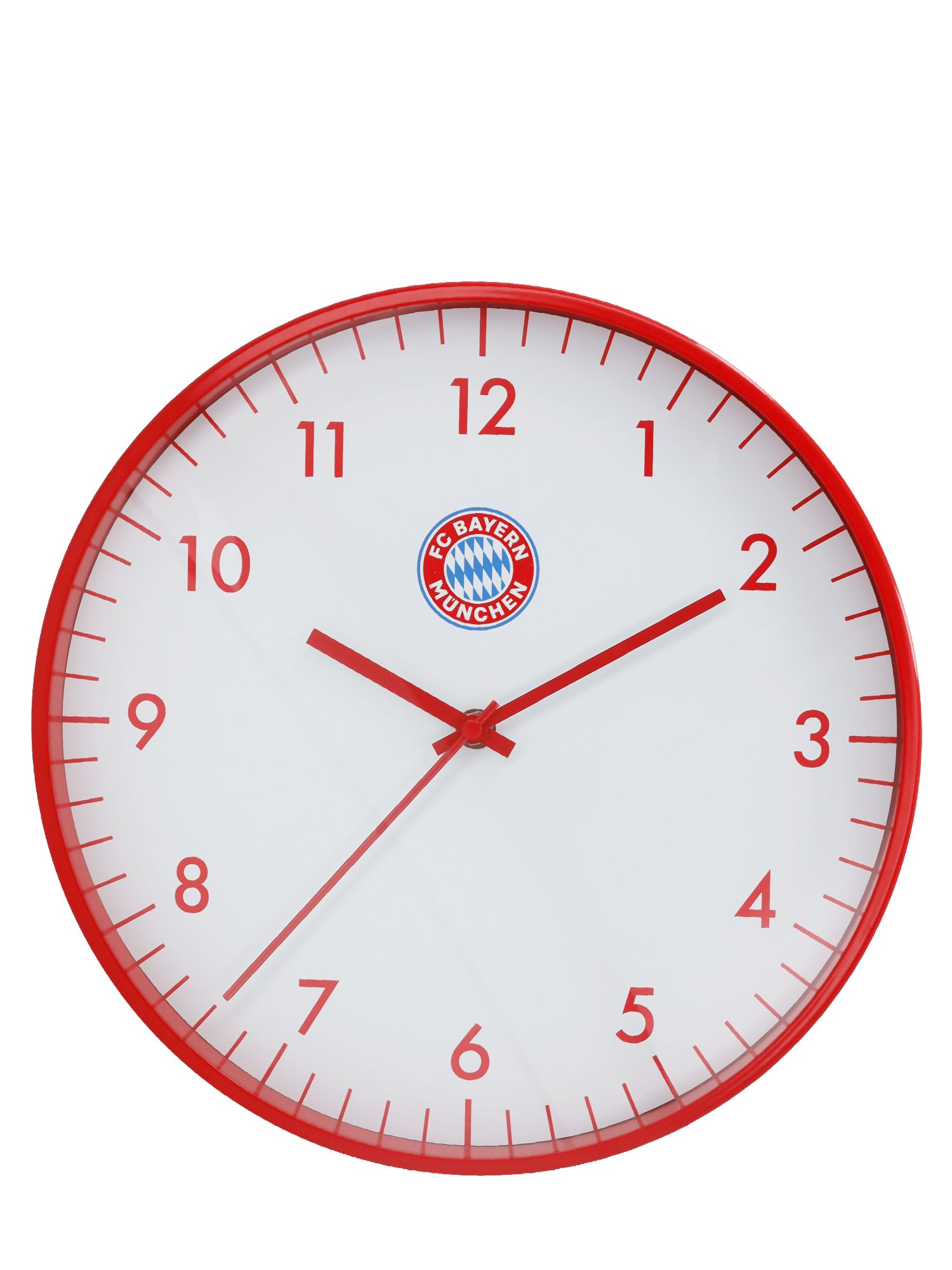 FC Bayern München Wecker FC Bayern München, Wanduhr Ø 30 cm, Rot/Weiß