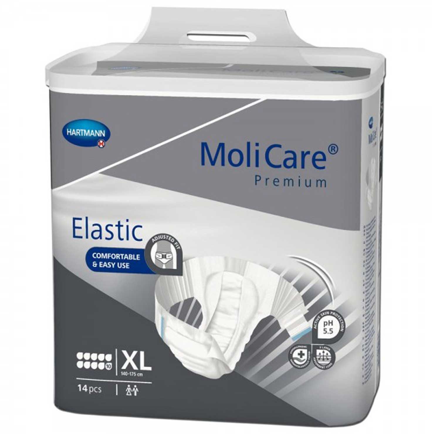 Inkontinenz-Einlage MoliCare® Premium Elastic 10 Tropfen - XL 4 x 14 Stück