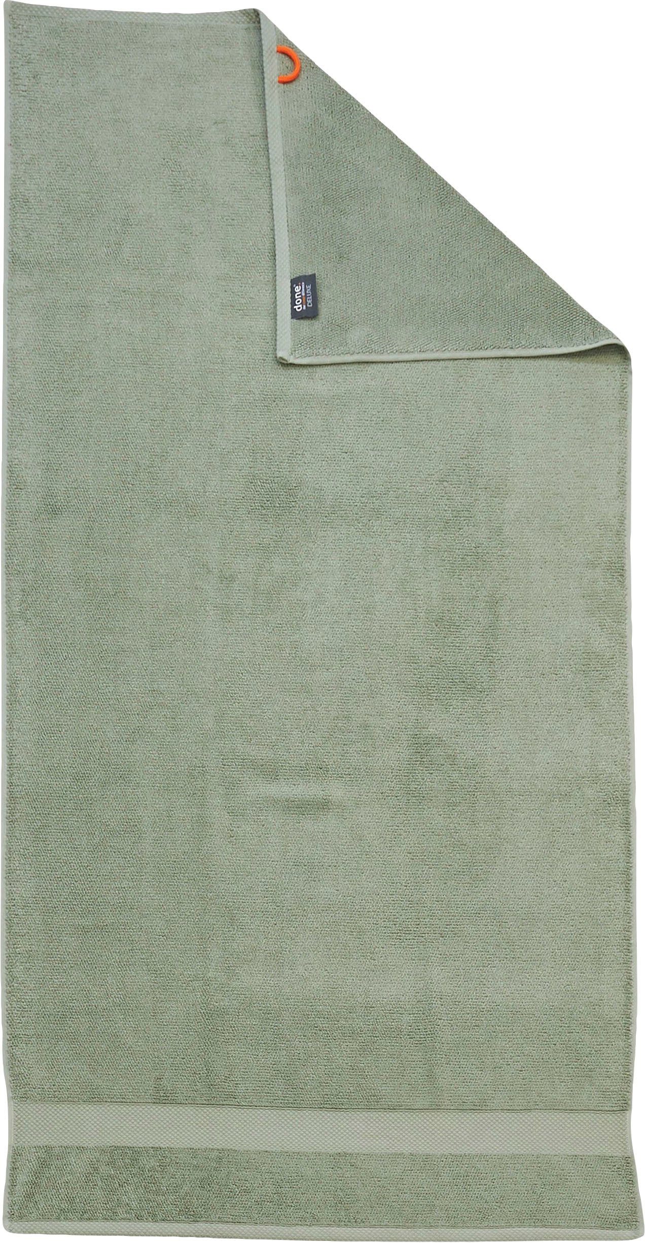 Zwirnfrottier agave Badetücher (2-St), Deluxe, Uni hochwertigem 2-tlg., Farben, Zwirnfrottee green aus Hotelqualität done.®